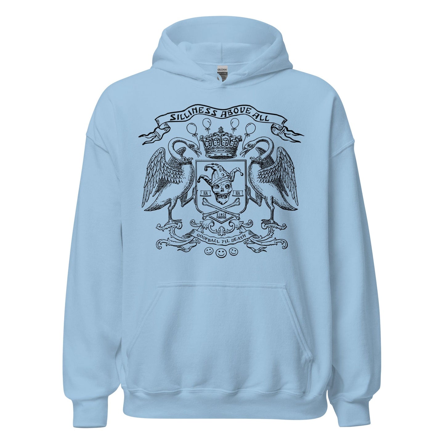 Arcane Bullshit Hoodie Light Blue / S Silliness Above All Unisex Hoodie