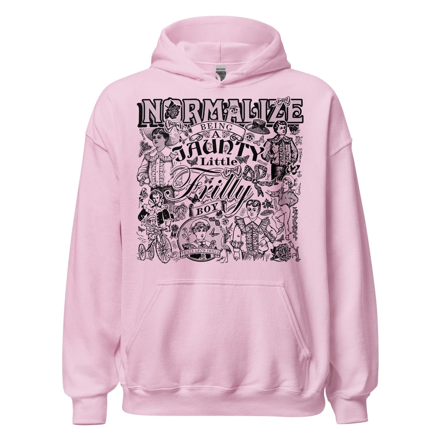 Arcane Bullshit Hoodie Light Pink / S Jaunty Little Frilly Boy Unisex Hoodie