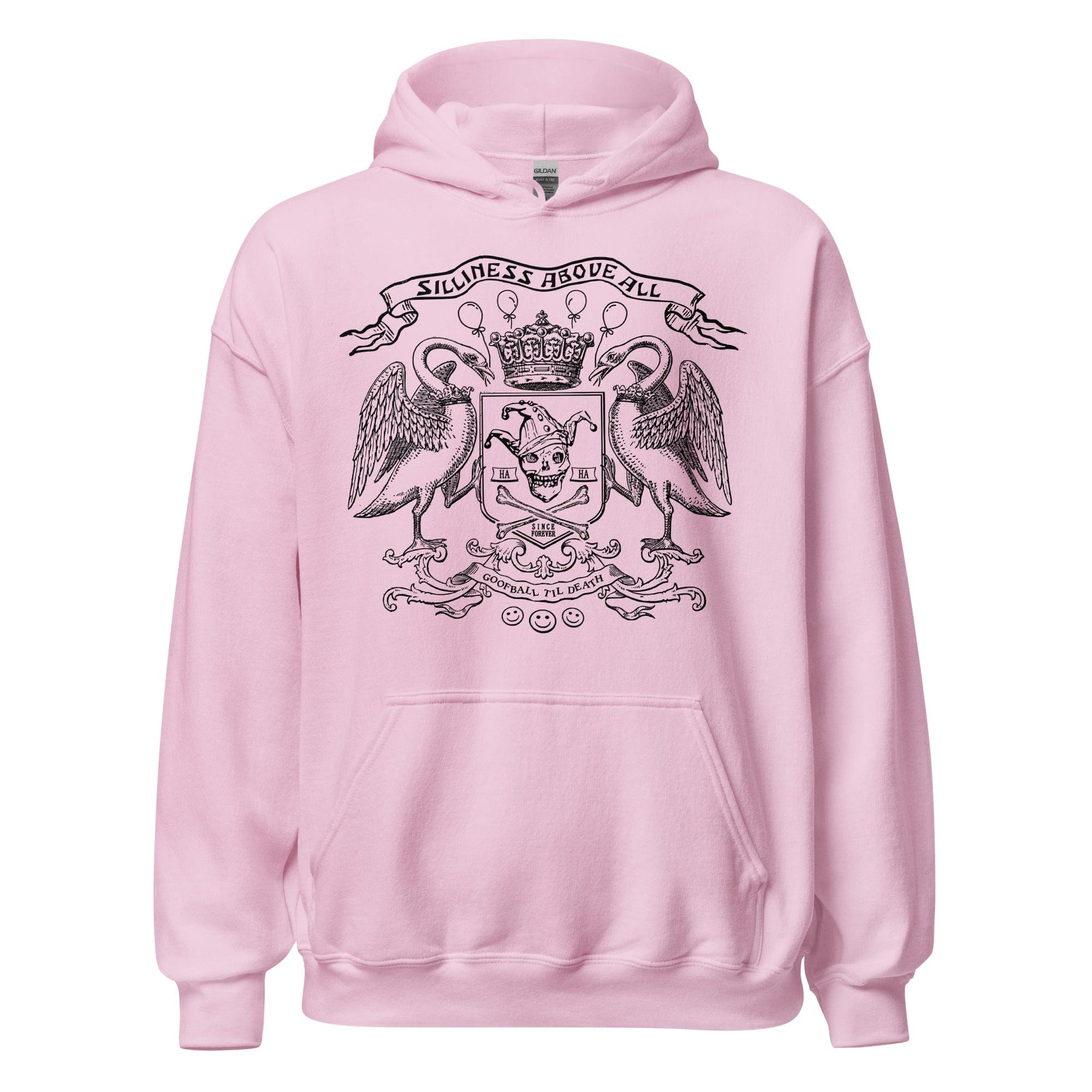 Arcane Bullshit Hoodie Light Pink / S Silliness Above All Unisex Hoodie