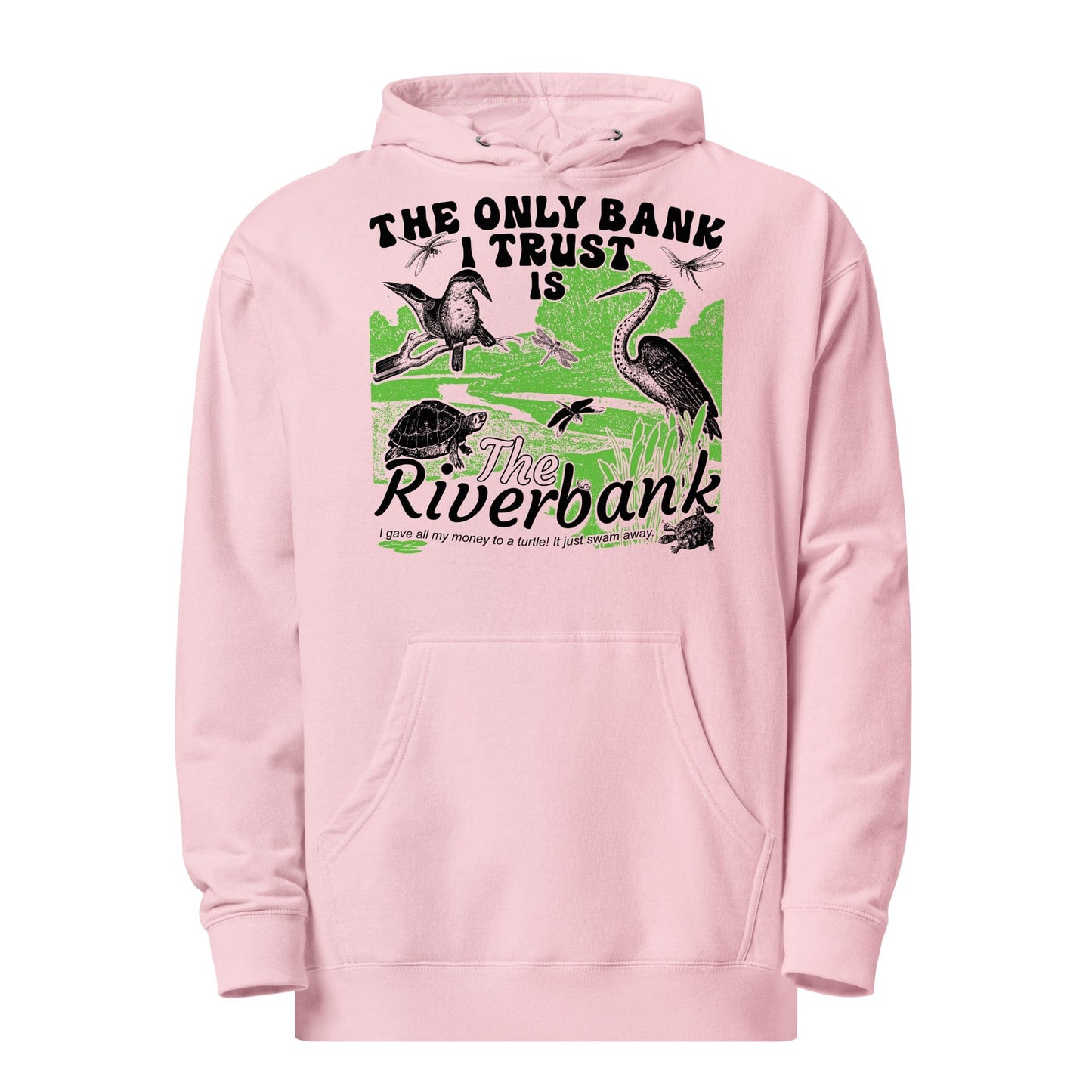 Arcane Bullshit Hoodie Light Pink / S "The Riverbank" Unisex midweight hoodie