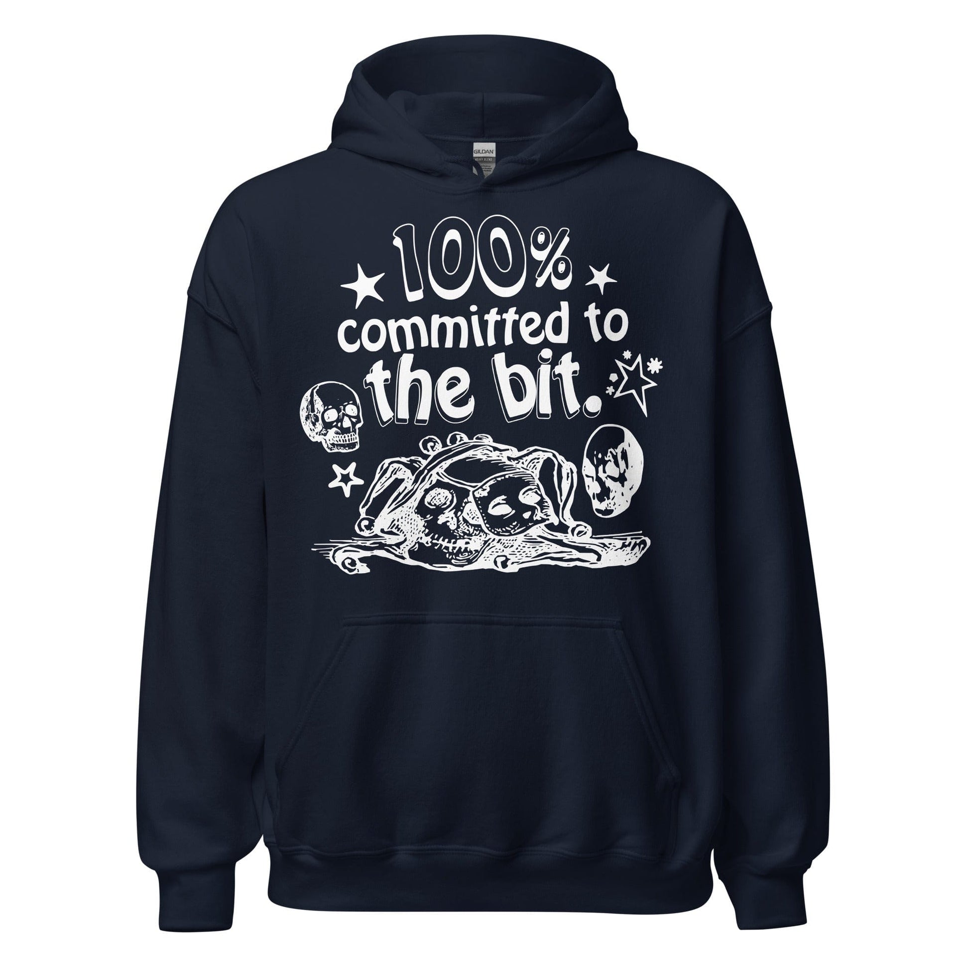 Arcane Bullshit Hoodie Navy / S Committed To The Bit Unisex Hoodie