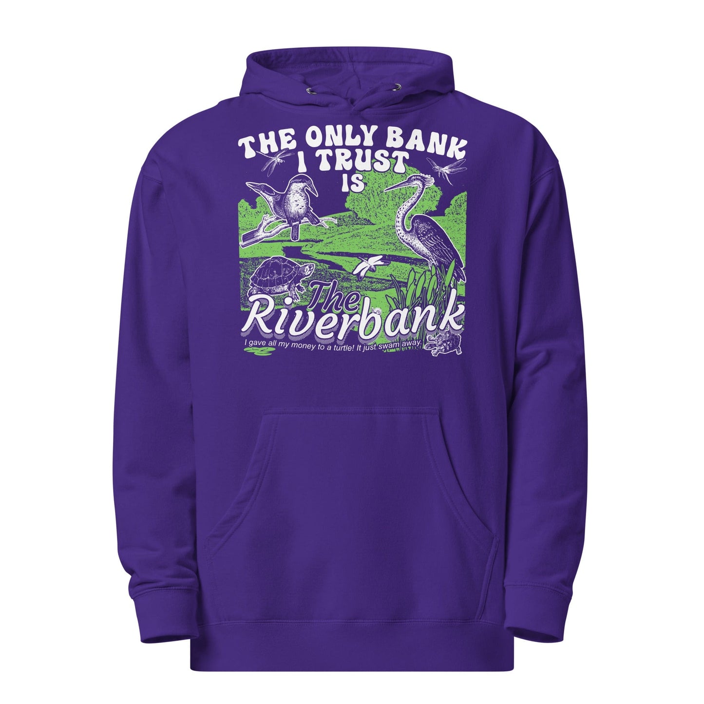 Arcane Bullshit Hoodie Purple / S "The Riverbank" Unisex midweight hoodie