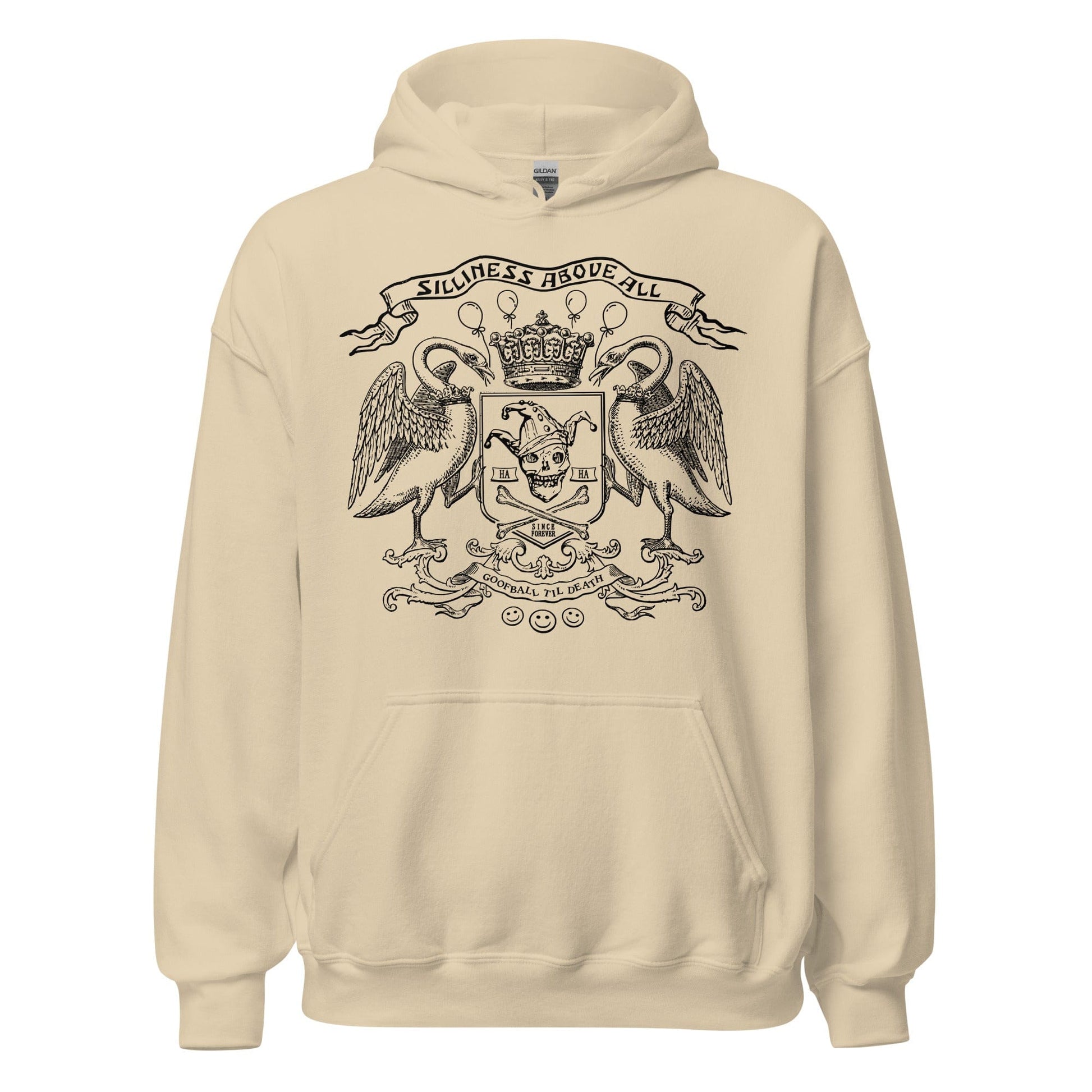 Arcane Bullshit Hoodie Sand / S Silliness Above All Unisex Hoodie