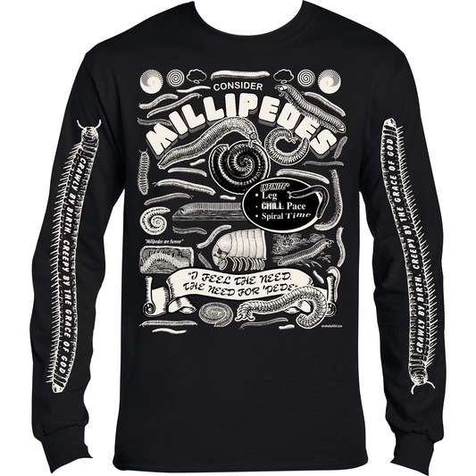 Arcane Bullshit Long-sleeved Tee black / XS "Millipede" Long-Sleeved t-shirt