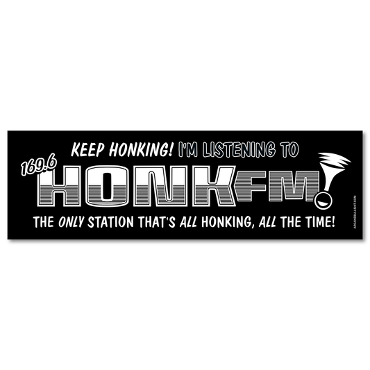 Arcane Bullshit Magnet "Honk FM" bumper magnet