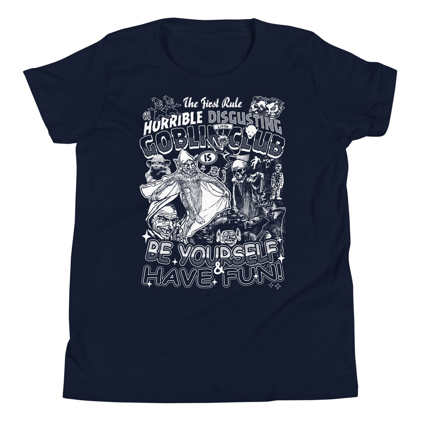 Arcane Bullshit Navy / S "Horrible Disgusting Goblin Club" Youth Short Sleeve T-Shirt