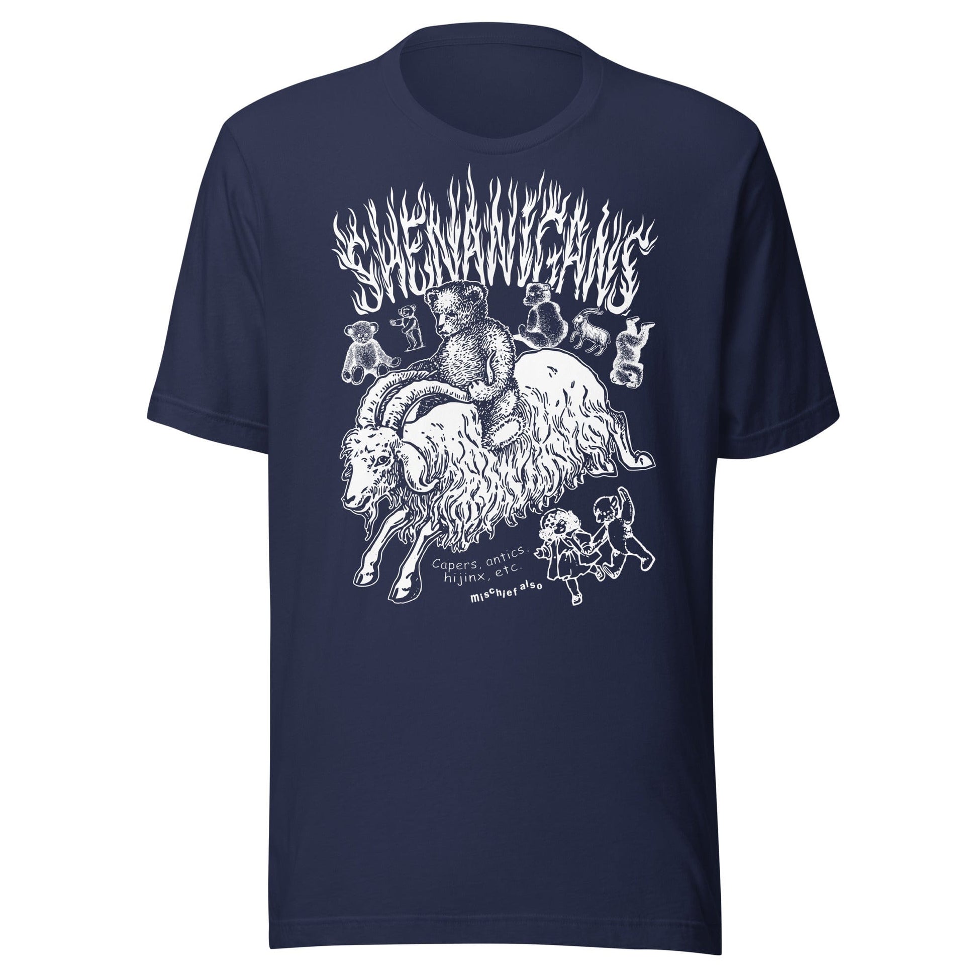 Arcane Bullshit Navy / S "Shenanigans" Unisex t-shirt