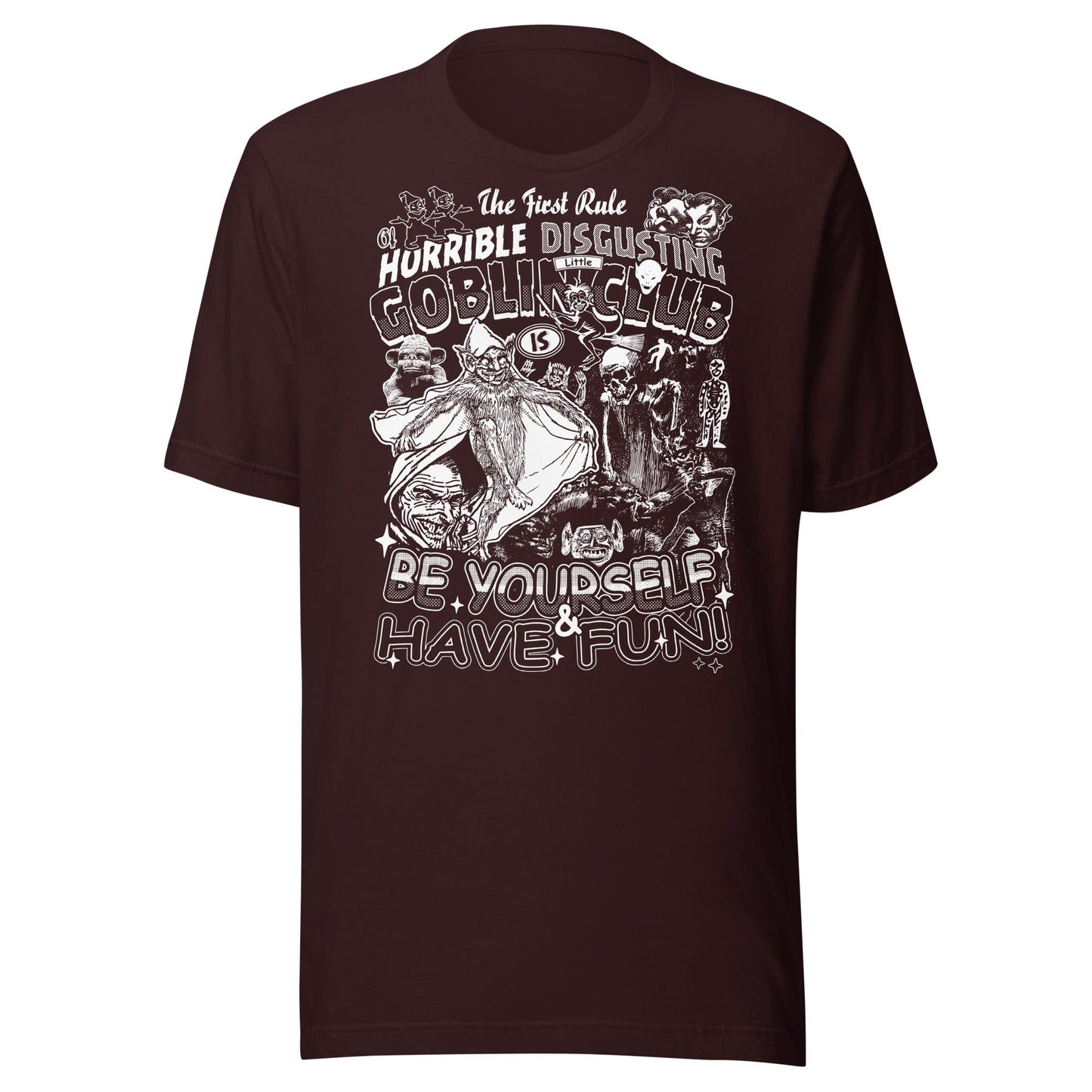 Arcane Bullshit Oxblood Black / S "Horrible Disgusting Goblin Club" Unisex t-shirt