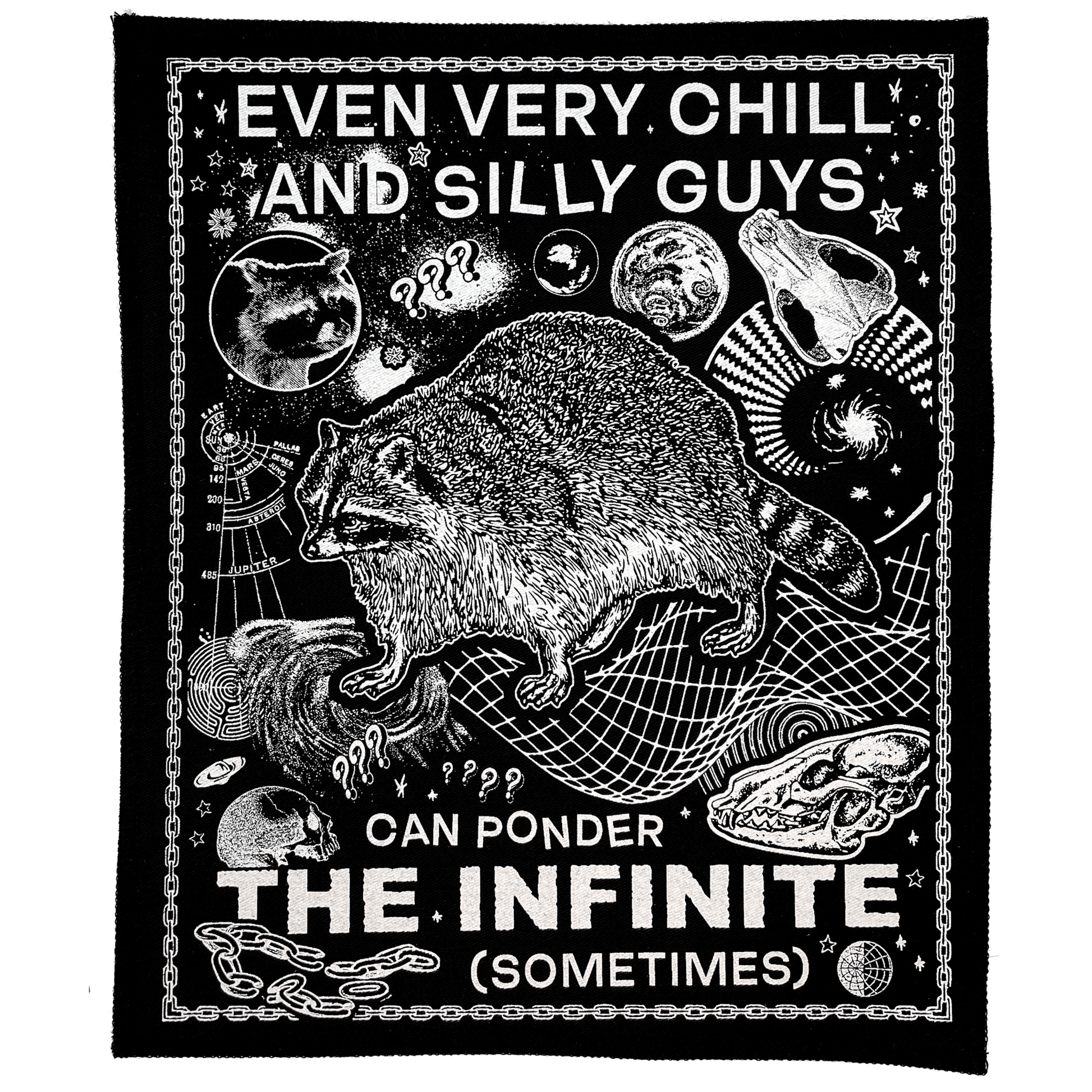 Arcane Bullshit Patch "Ponder The Infinite" Screen-printed Back Patch