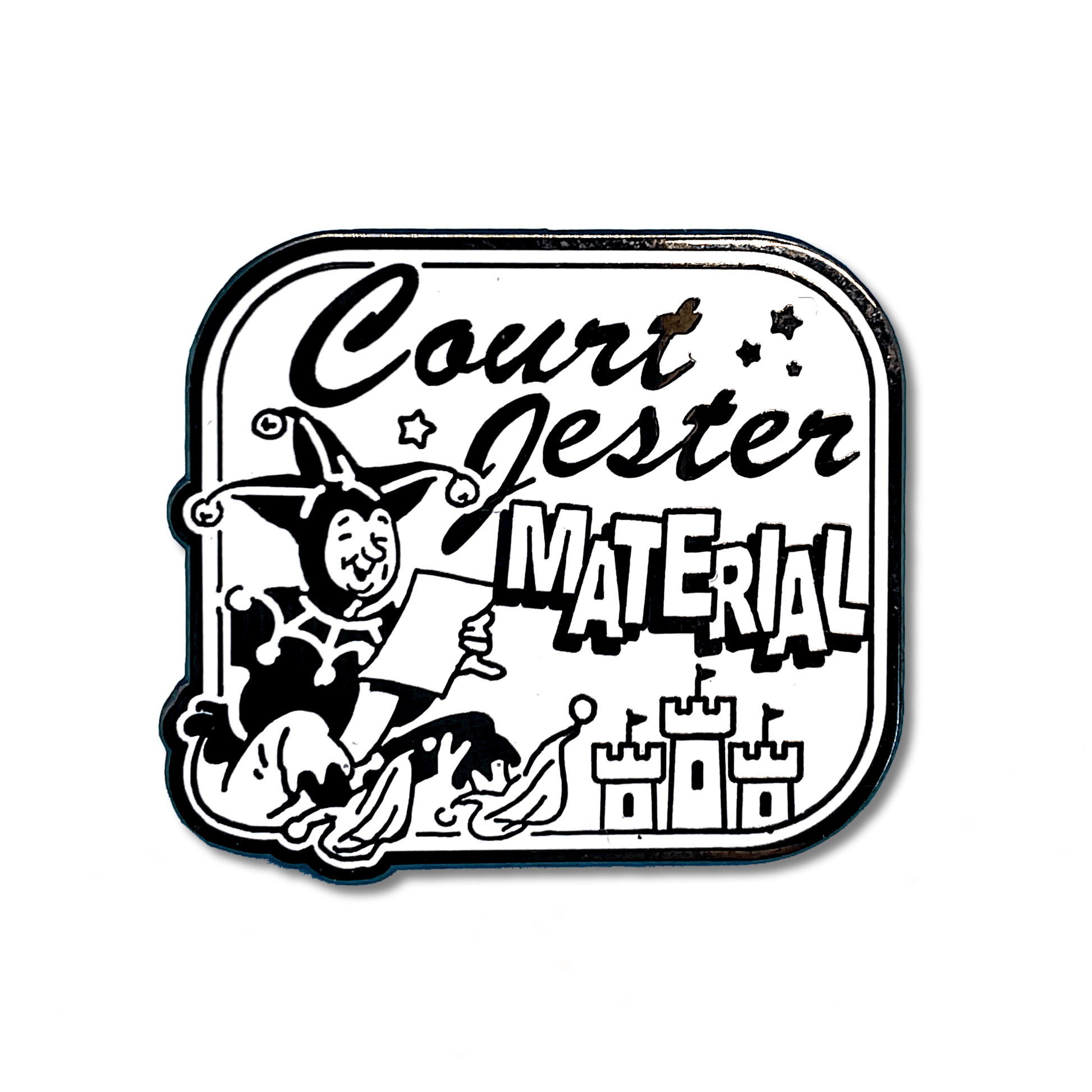 Arcane Bullshit Pin "Court Jester Material" Pin