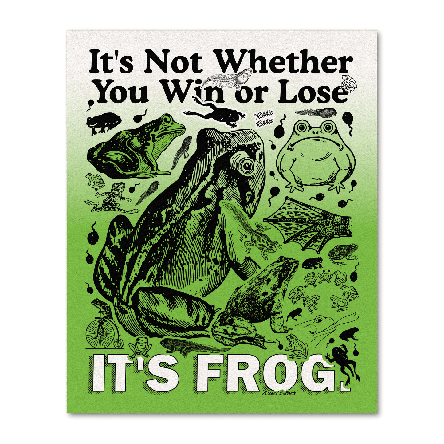 Arcane Bullshit Poster "It's Frog" poster