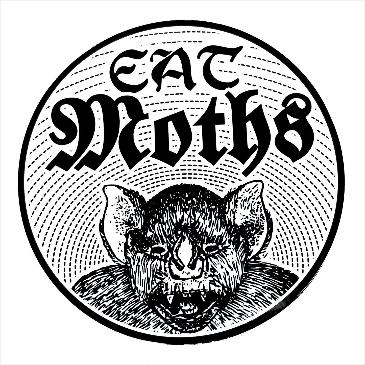 Arcane Bullshit Sticker "Eat Moths" Vinyl Sticker