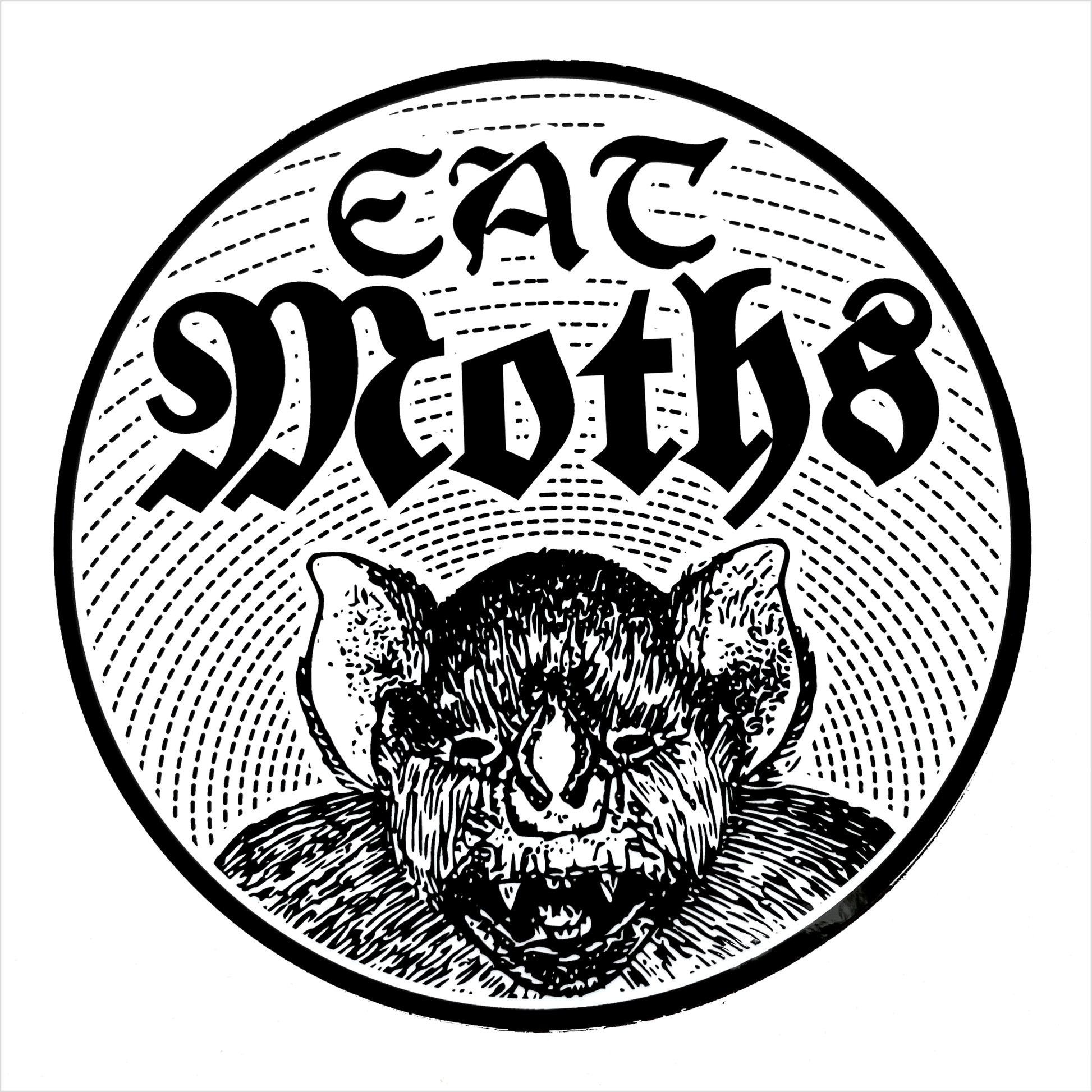 Arcane Bullshit Sticker "Eat Moths" Vinyl Sticker