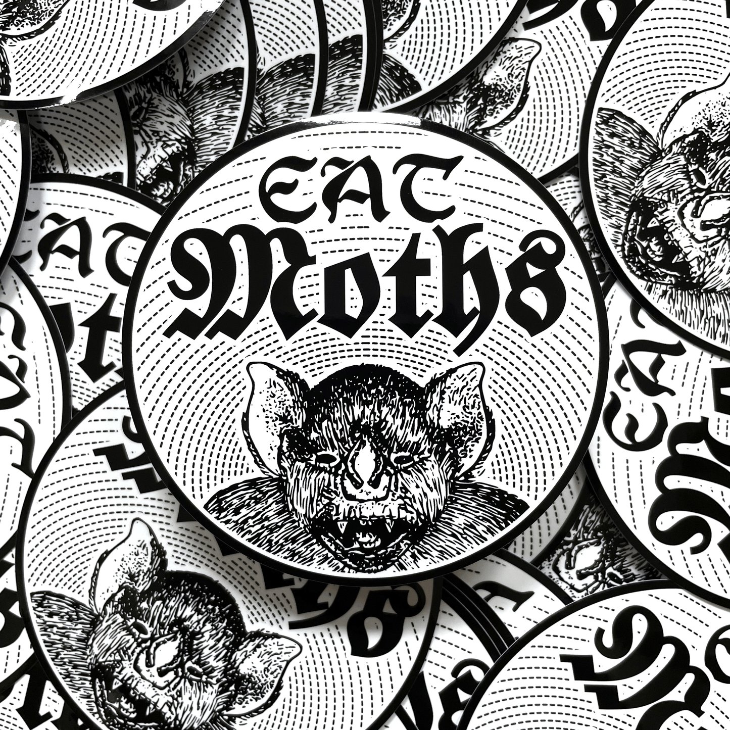 Arcane Bullshit Sticker "Eat Moths" Vinyl Sticker