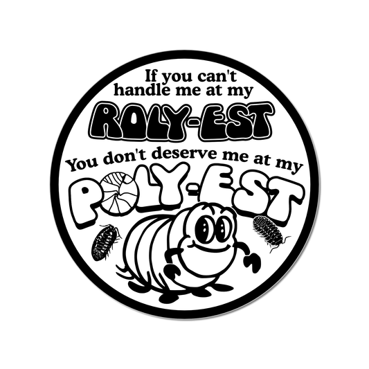 Arcane Bullshit Sticker "RolyPoly" Round Sticker