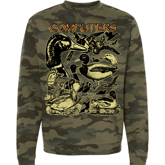 Arcane Bullshit Sweatshirt "Computers" Unisex Camo Sweatshirt