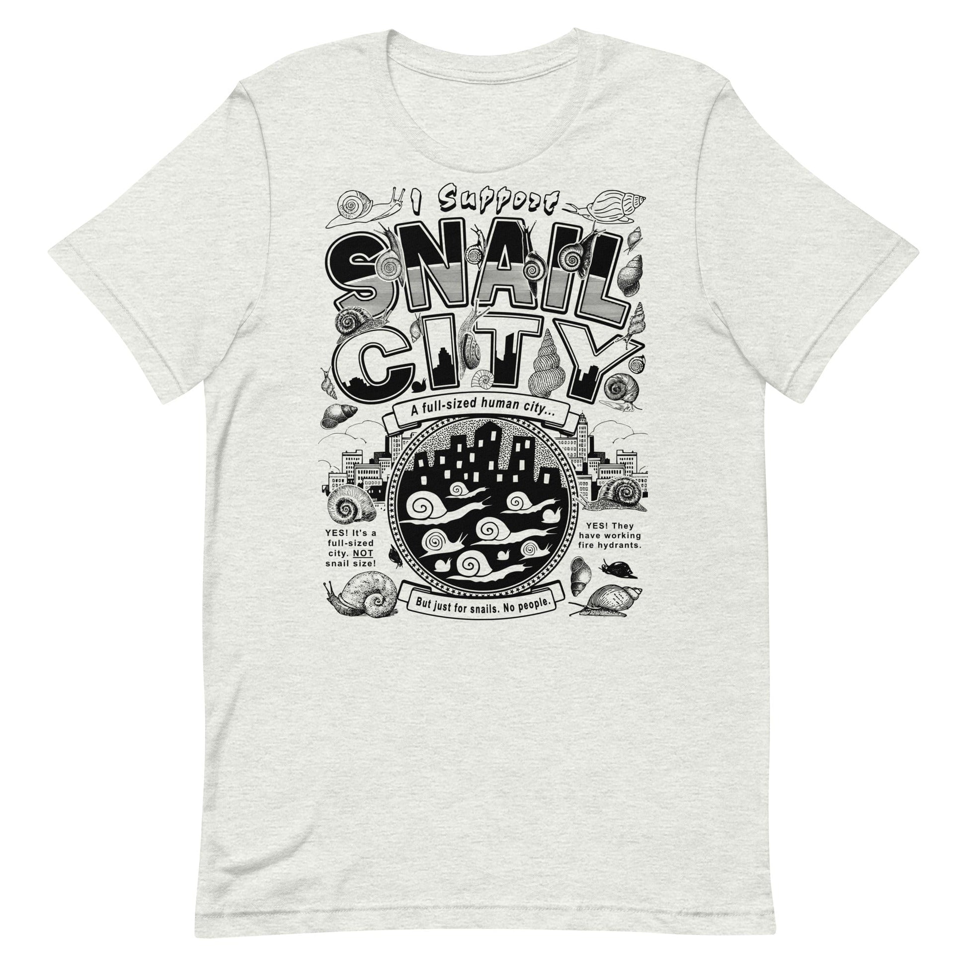 Arcane Bullshit T-shirt Ash / S "Snail City" Unisex t-shirt