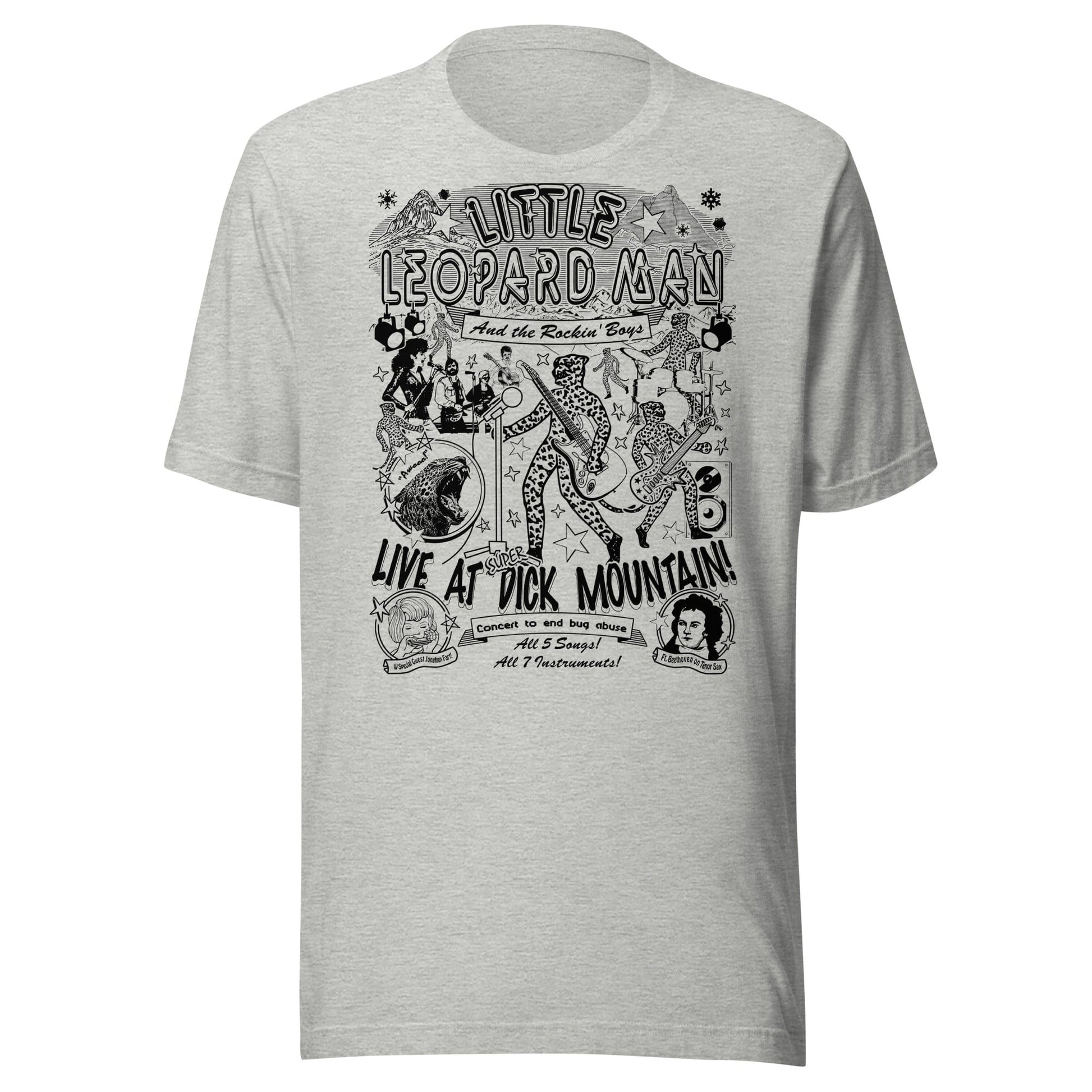 Arcane Bullshit T-shirt Athletic Heather / XS "Little Leopard Man" Unisex t-shirt