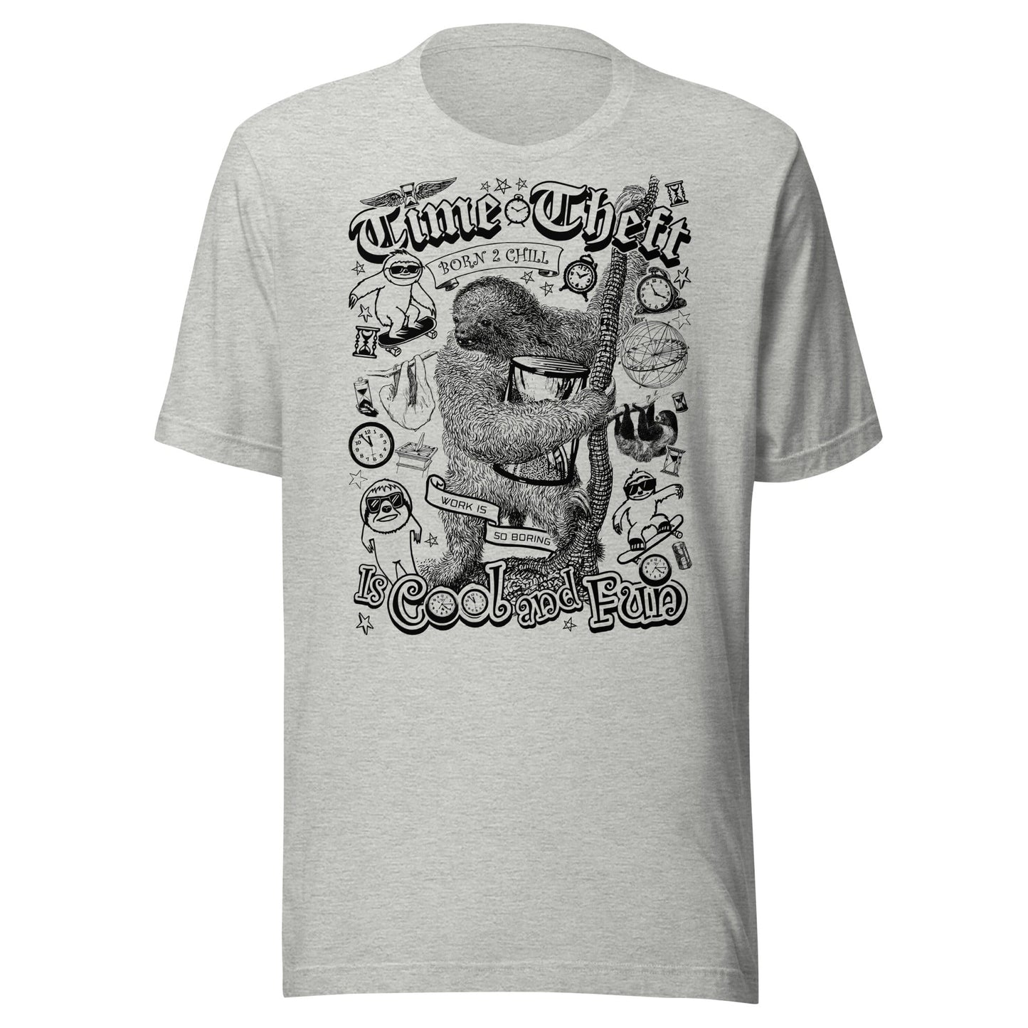 Arcane Bullshit T-shirt Athletic Heather / XS "Time Theft" Unisex t-shirt