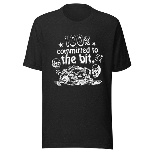 Arcane Bullshit T-shirt Black Heather / XS "Committed To The Bit" Unisex t-shirt