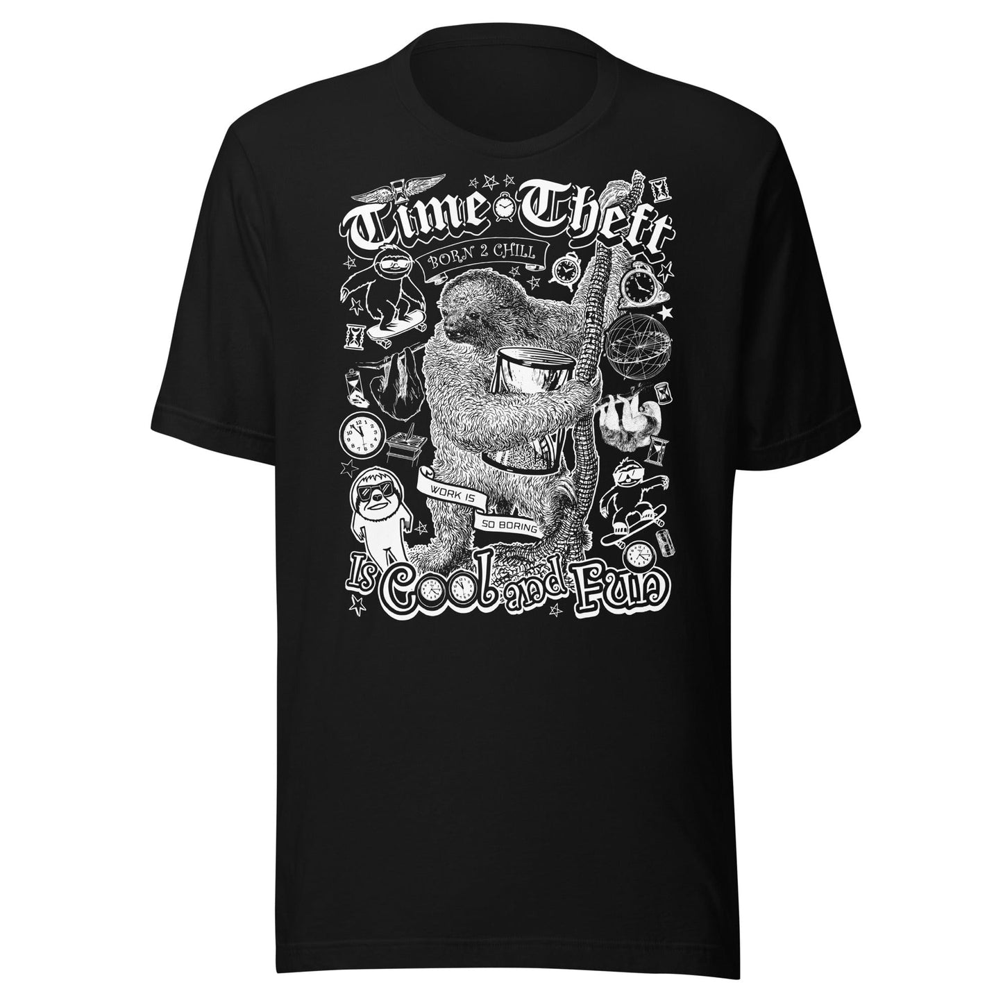 Arcane Bullshit T-shirt Black / XS "Time Theft" Unisex t-shirt