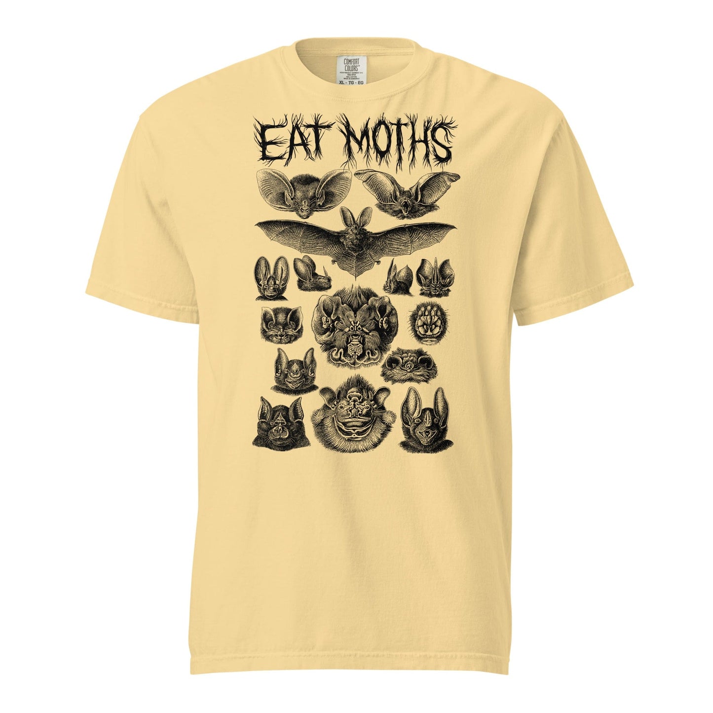 Arcane Bullshit T-shirt Butter / S "Eat Moths" Unisex garment-dyed heavyweight t-shirt