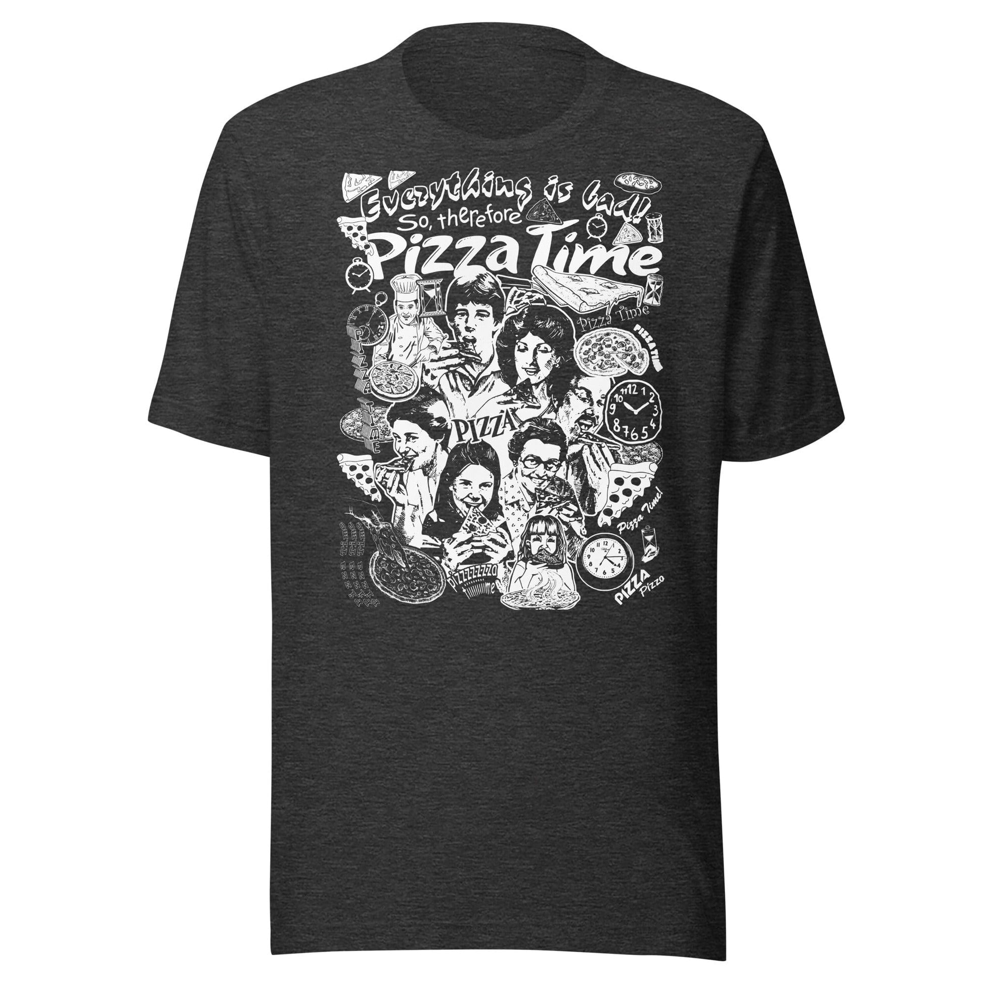 Arcane Bullshit T-shirt Dark Grey Heather / XS "Pizza Time" Unisex t-shirt