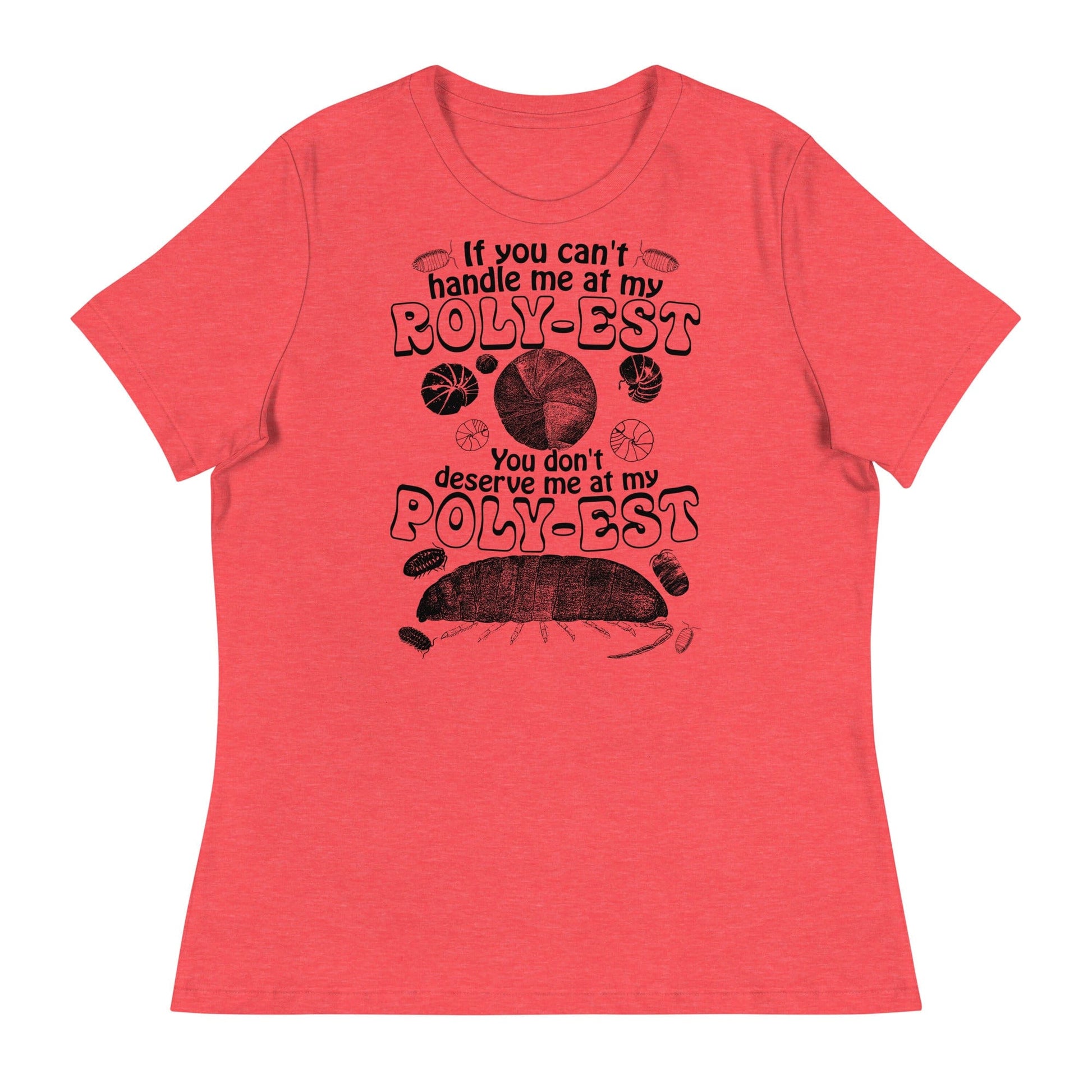 Arcane Bullshit T-shirt Heather Red / S "Rolypoly" Women's Relaxed T-Shirt