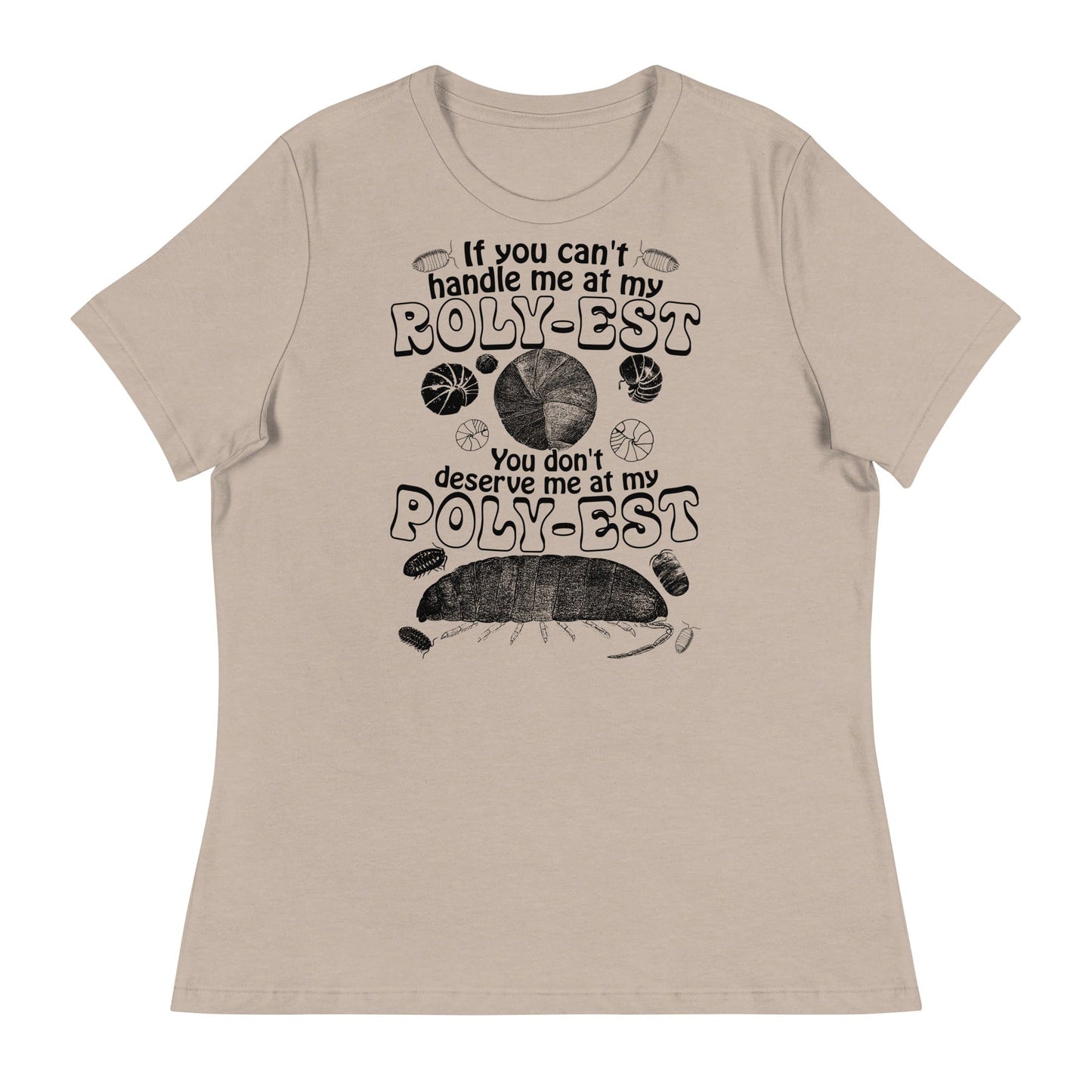 Arcane Bullshit T-shirt Heather Stone / S "Rolypoly" Women's Relaxed T-Shirt