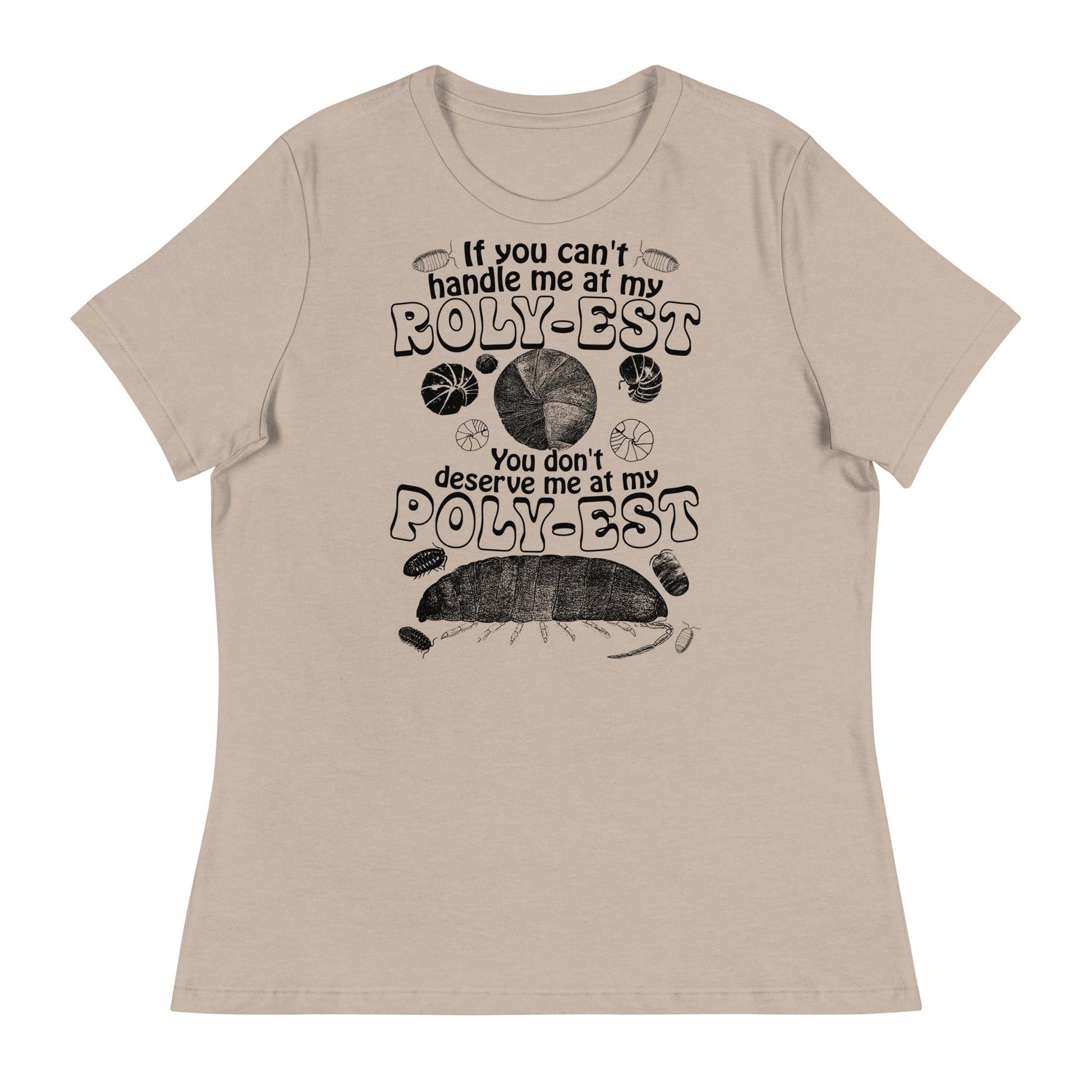 Arcane Bullshit T-shirt Heather Stone / S "Rolypoly" Women's Relaxed T-Shirt