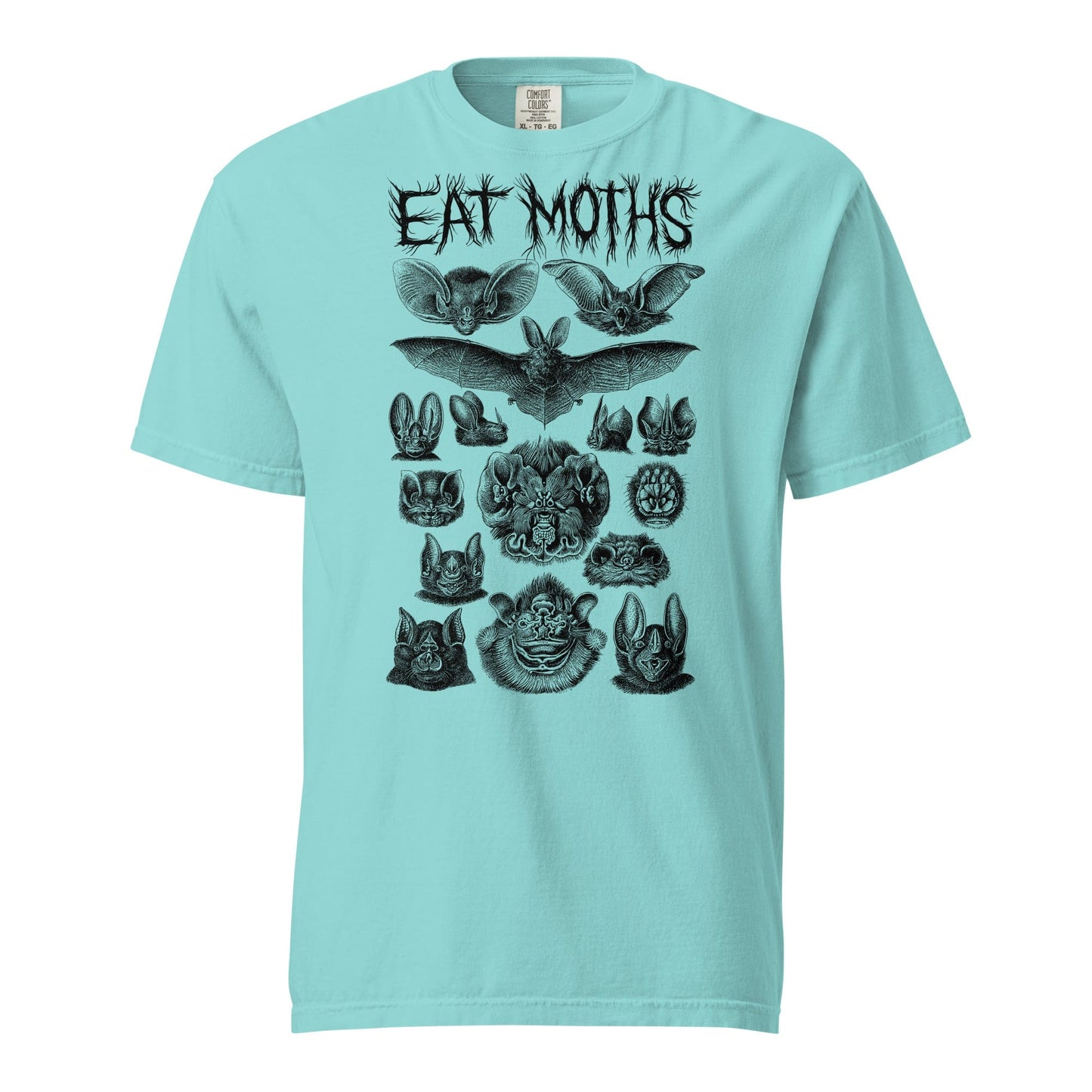 Arcane Bullshit T-shirt Lagoon Blue / S "Eat Moths" Unisex garment-dyed heavyweight t-shirt