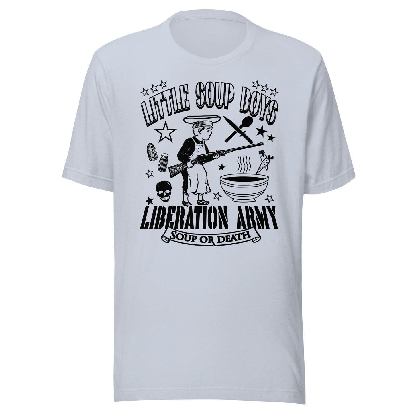 Arcane Bullshit T-shirt Light Blue / XS "Little Soup Boys Liberation Army" Unisex t-shirt