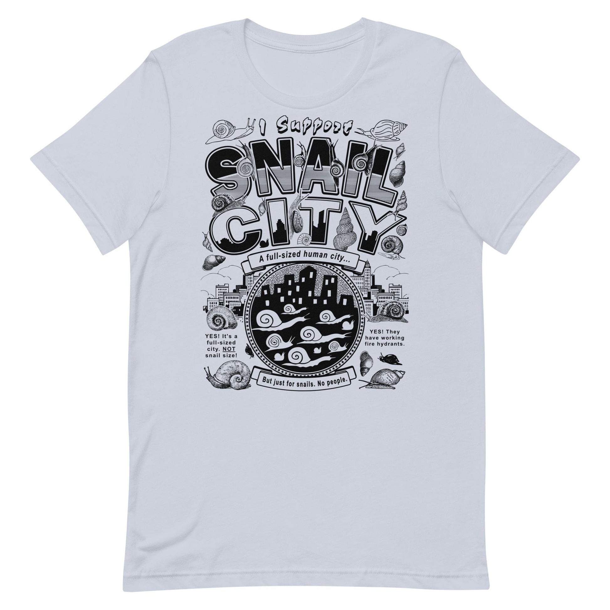 Arcane Bullshit T-shirt Light Blue / XS "Snail City" Unisex t-shirt