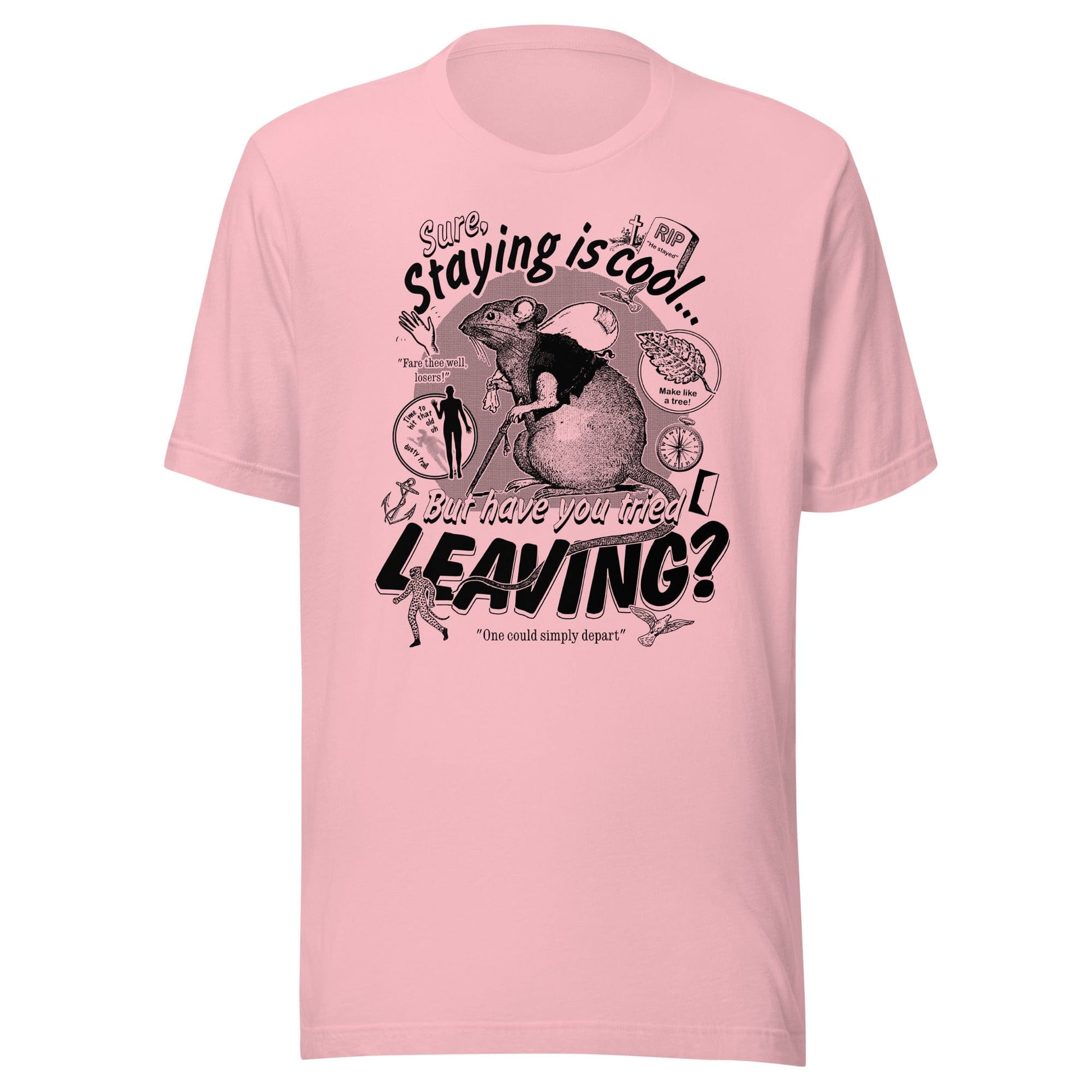 Arcane Bullshit T-shirt Pink / S "Leaving" Unisex t-shirt