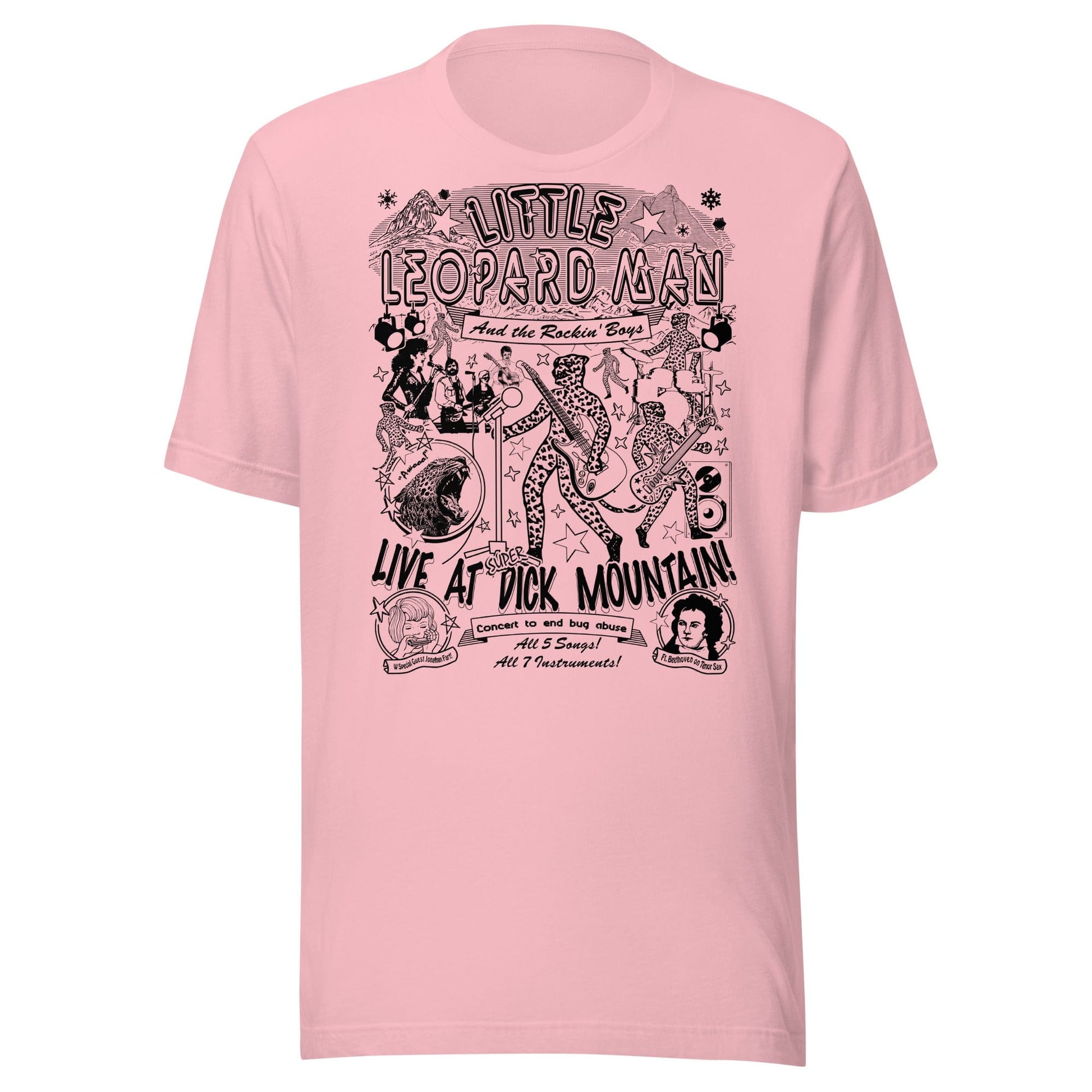 Arcane Bullshit T-shirt Pink / S "Little Leopard Man" Unisex t-shirt