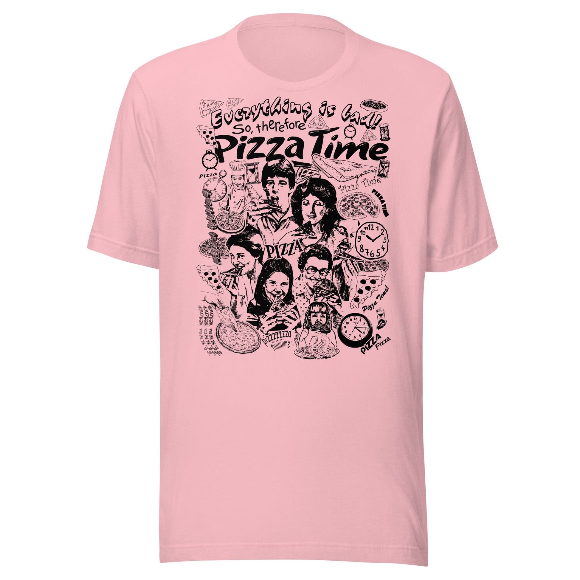 Arcane Bullshit T-shirt Pink / S "Pizza Time" Unisex t-shirt