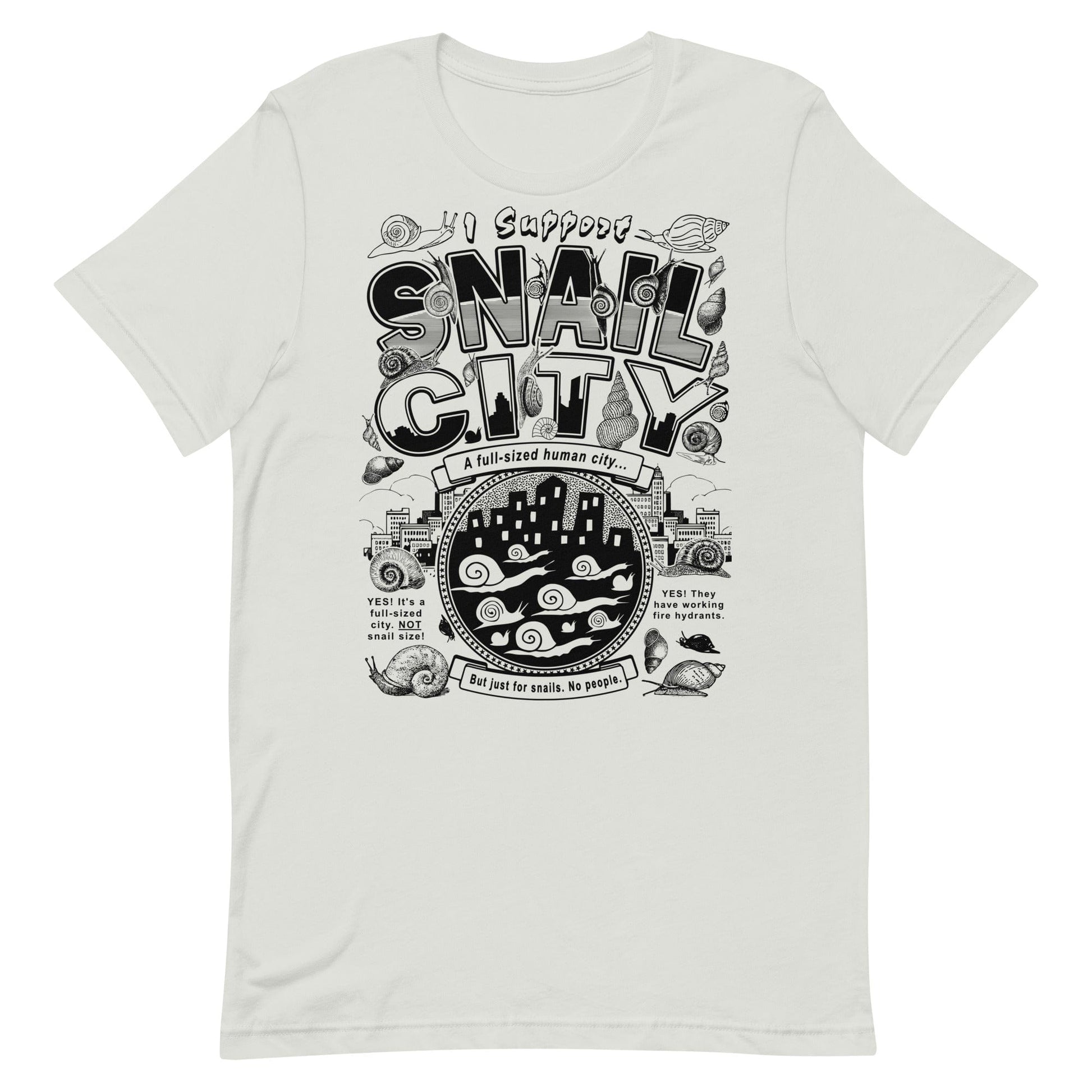 Arcane Bullshit T-shirt Silver / S "Snail City" Unisex t-shirt