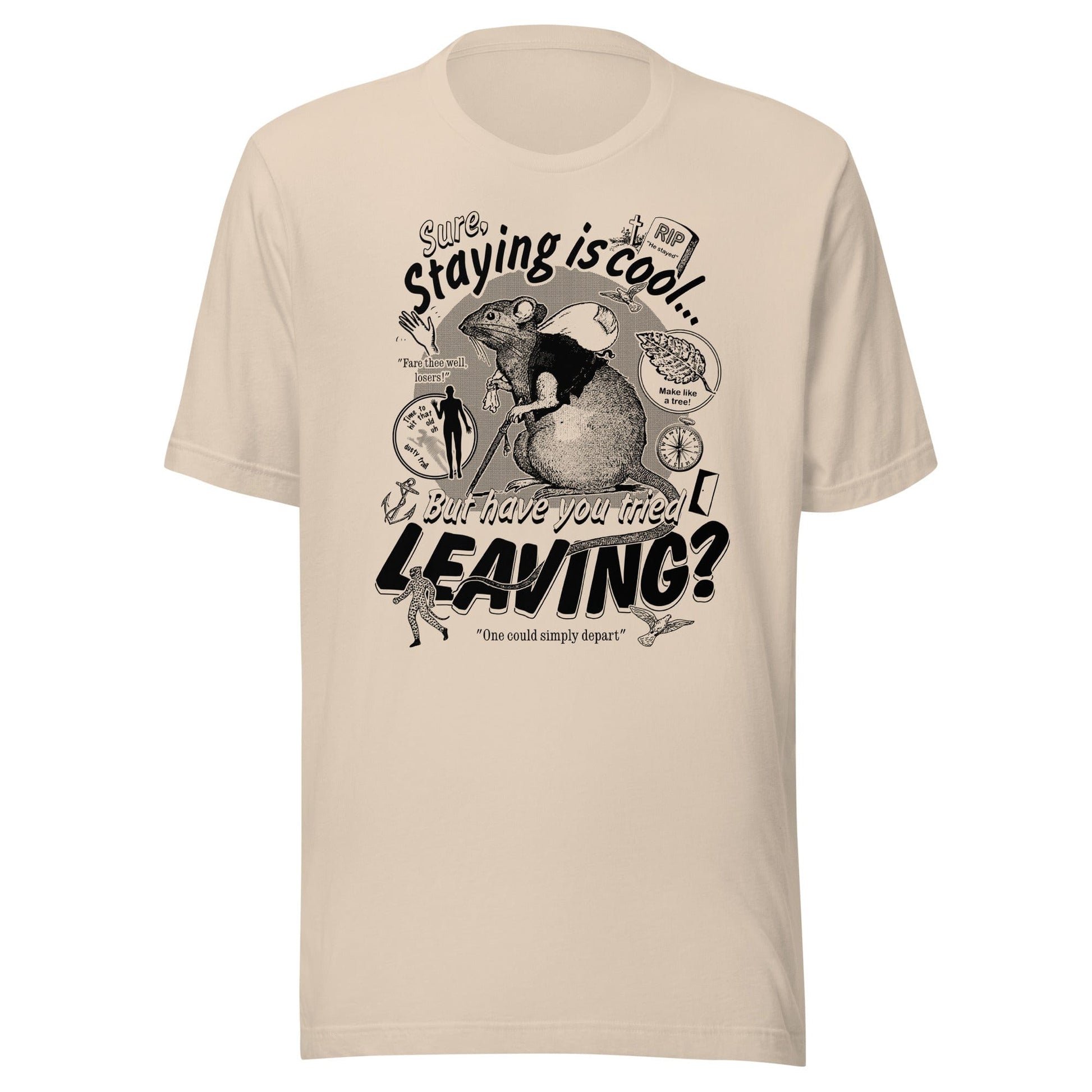 Arcane Bullshit T-shirt Soft Cream / XS "Leaving" Unisex t-shirt