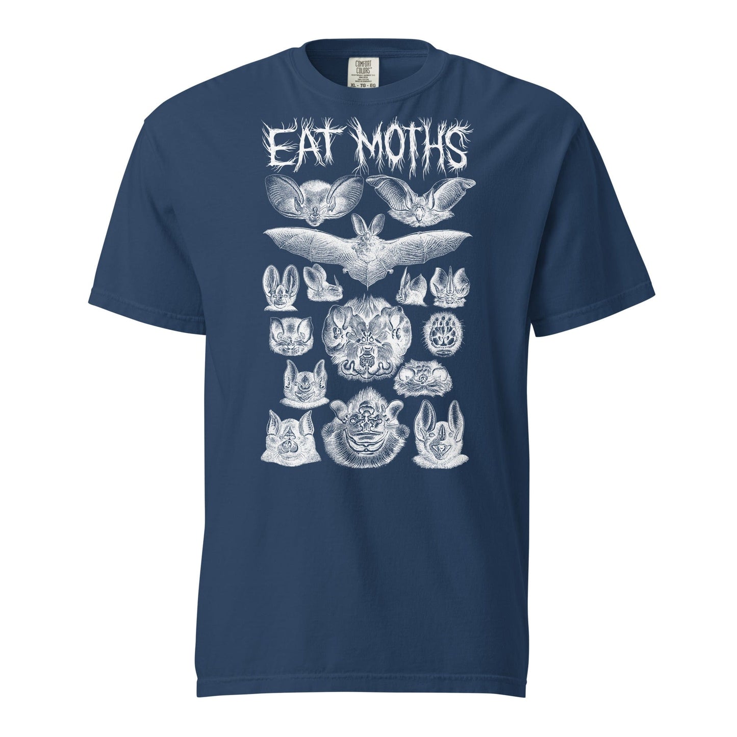 Arcane Bullshit T-shirt True Navy / S "Eat Moths" Unisex garment-dyed heavyweight t-shirt