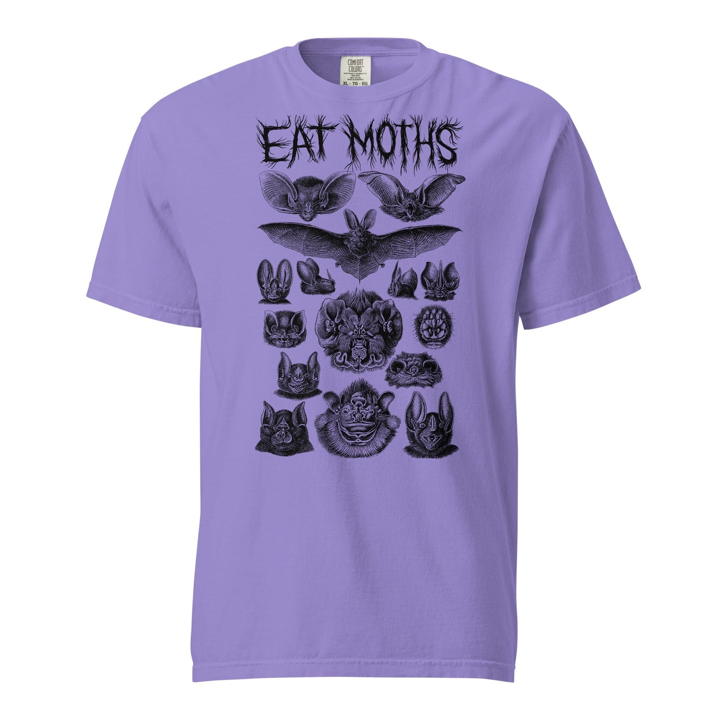 Arcane Bullshit T-shirt Violet / S "Eat Moths" Unisex garment-dyed heavyweight t-shirt