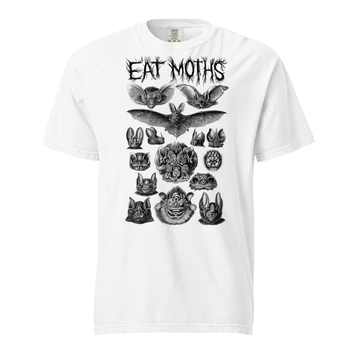 Arcane Bullshit T-shirt White / S "Eat Moths" Unisex garment-dyed heavyweight t-shirt