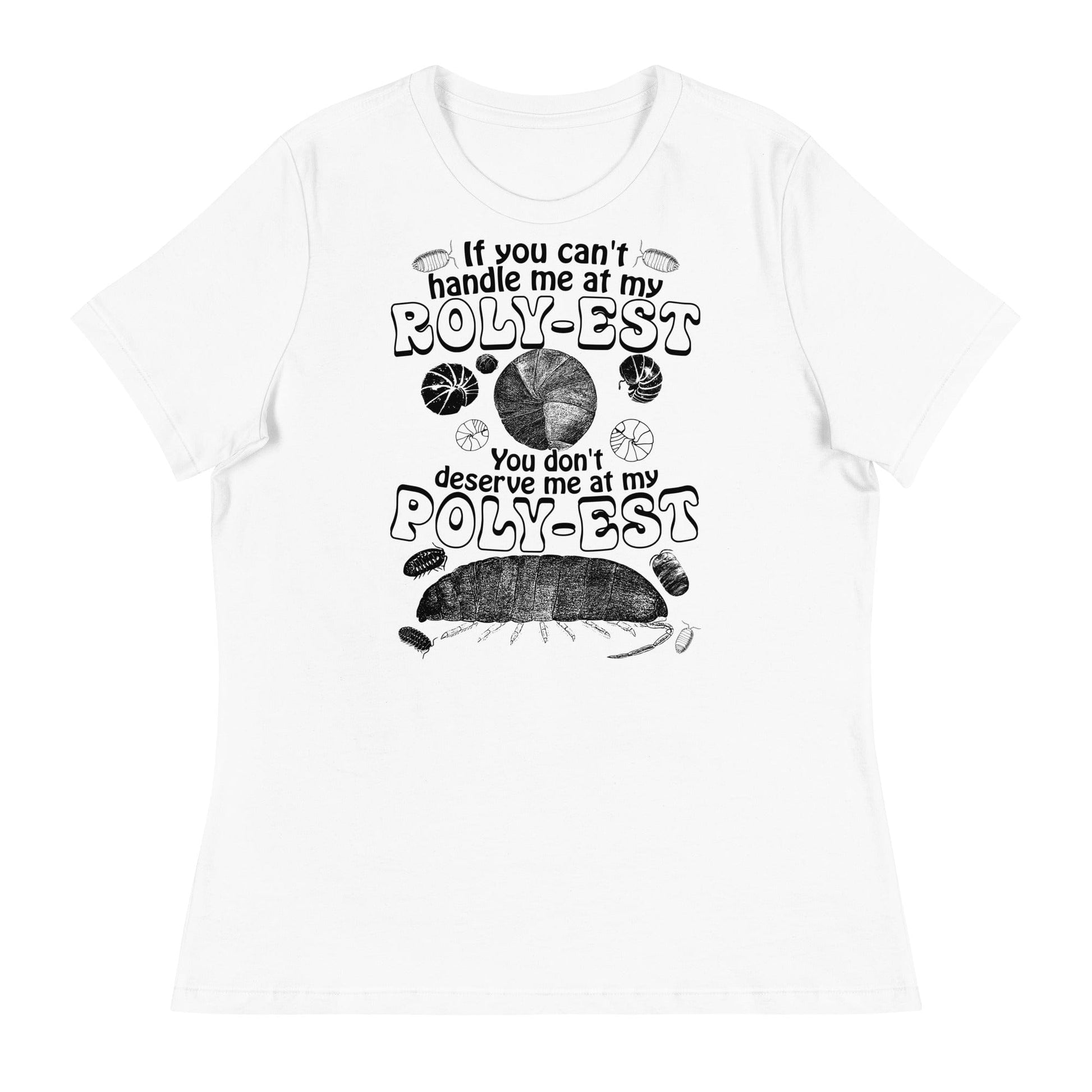 Arcane Bullshit T-shirt White / S "Rolypoly" Women's Relaxed T-Shirt