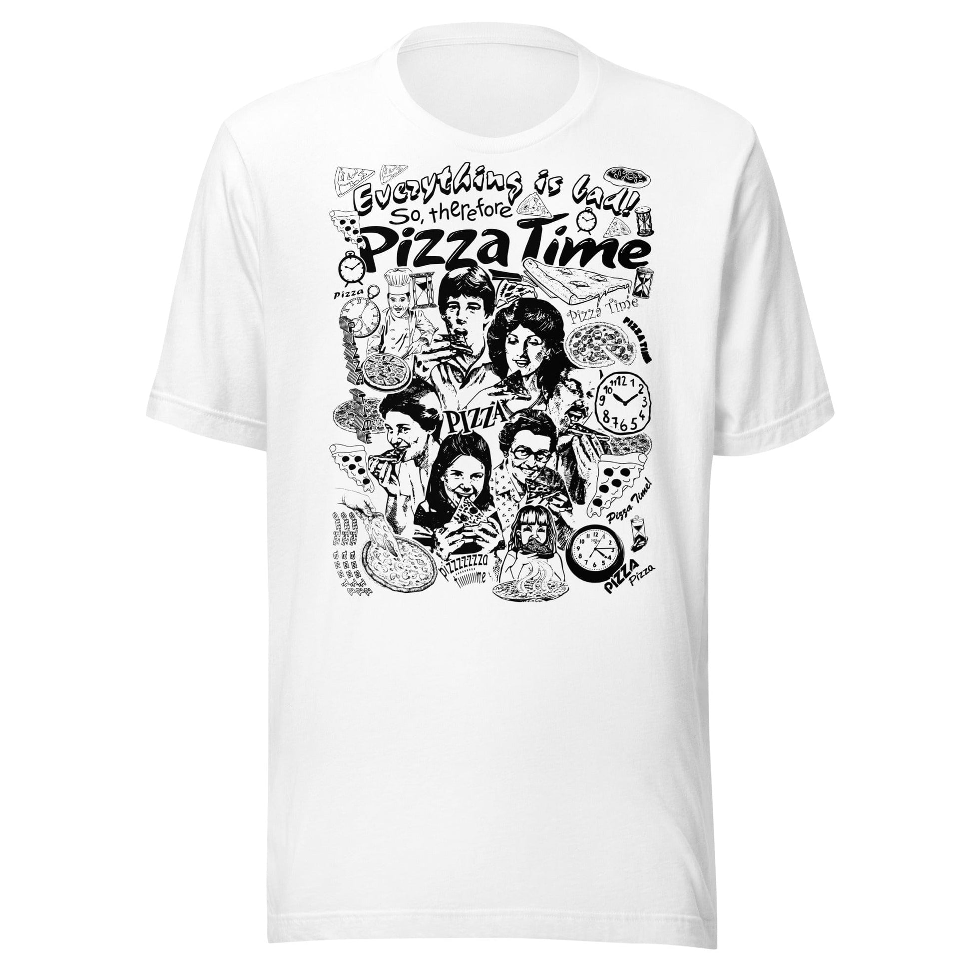 Arcane Bullshit T-shirt White / XS "Pizza Time" Unisex t-shirt