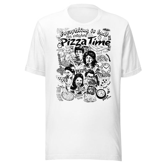 Arcane Bullshit T-shirt White / XS "Pizza Time" Unisex t-shirt