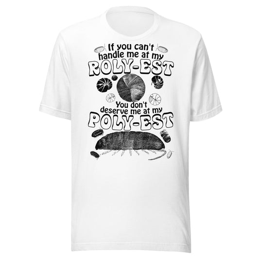 Arcane Bullshit T-shirt White / XS "Rolypoly" Unisex t-shirt