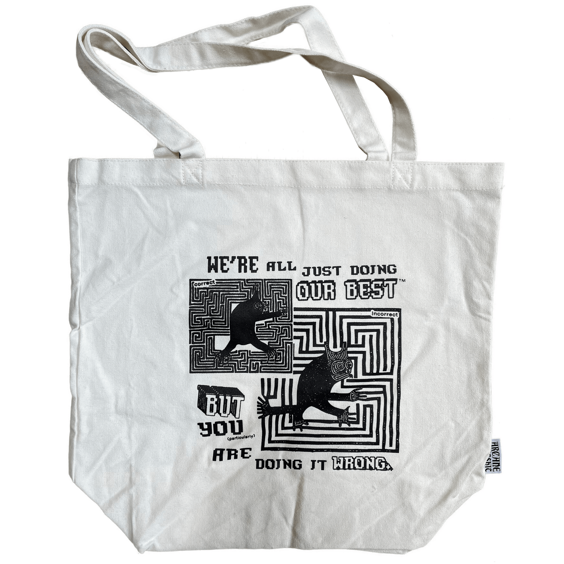 "Doing Our Best" tote bag