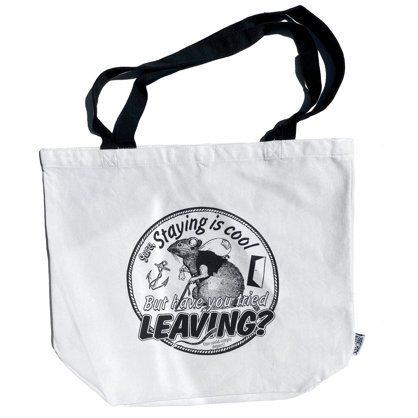 Arcane Bullshit Tote "Leaving" Jumbo Tote Bag