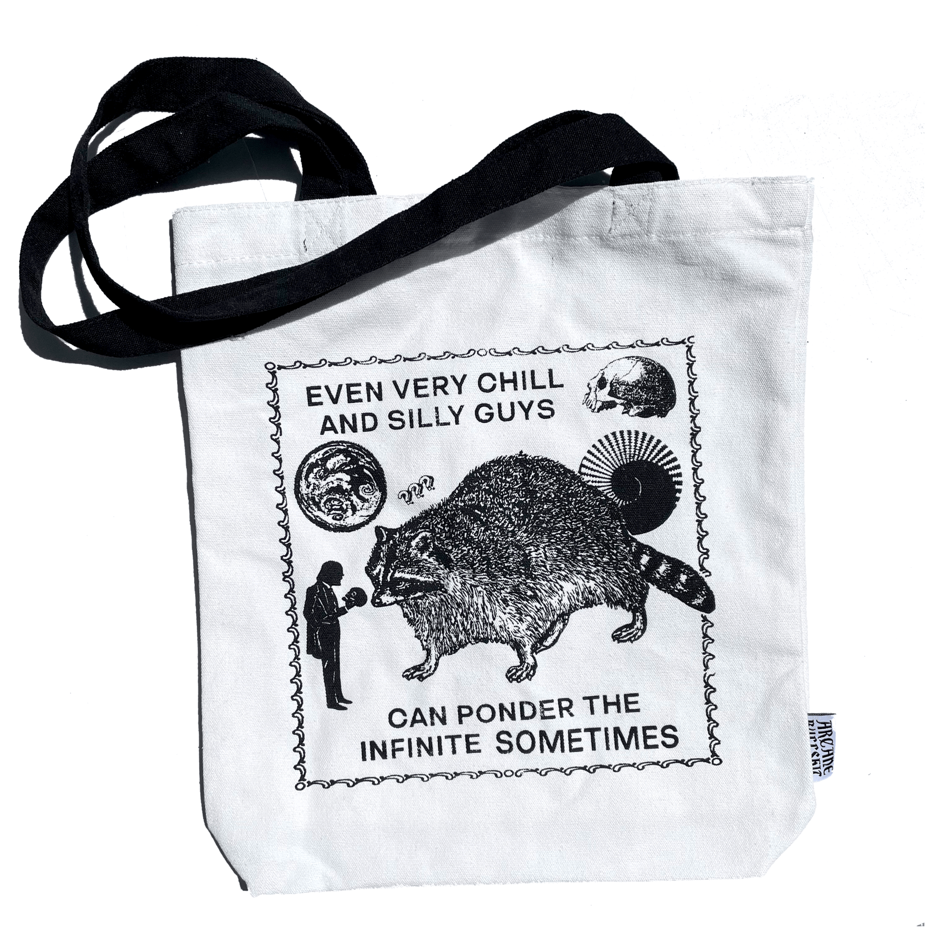 Arcane Bullshit Tote Lil Cutie "Ponder The Infinite" Tote Bag