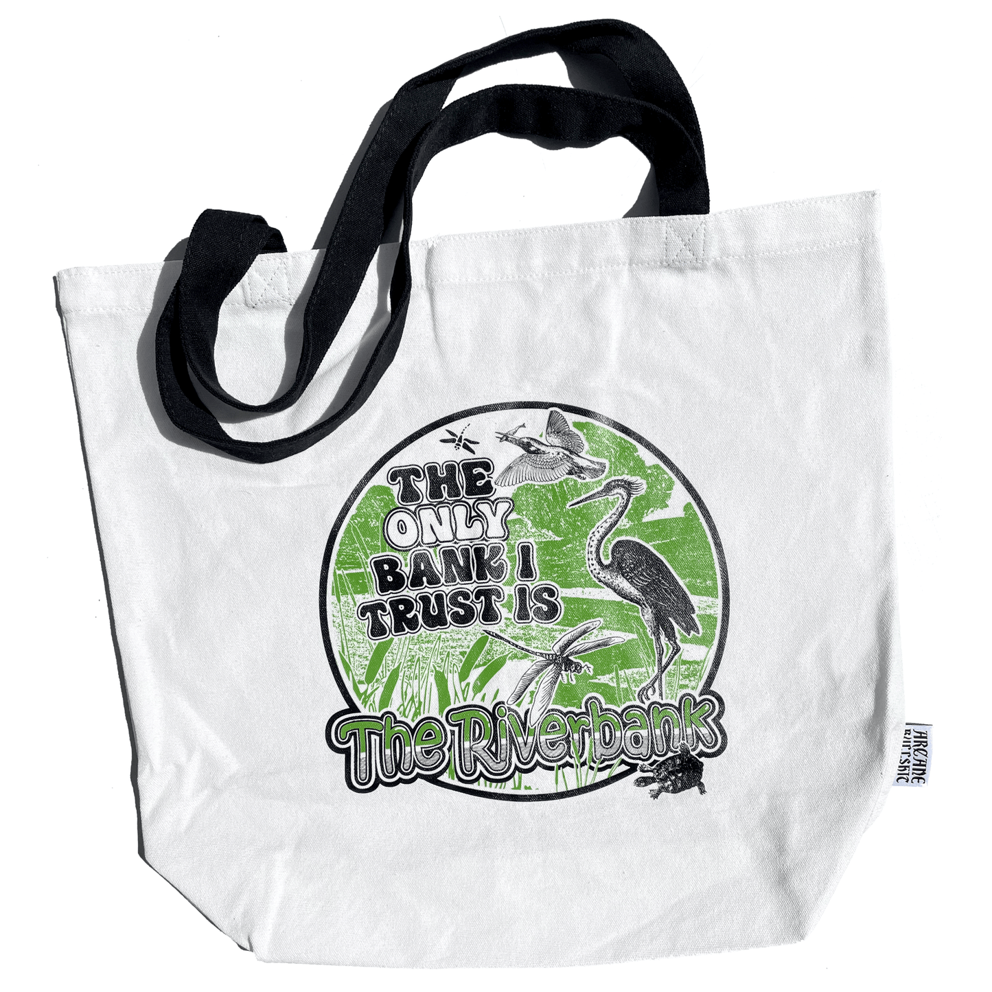 Arcane Bullshit Tote "The Riverbank" Jumbo Tote Bag