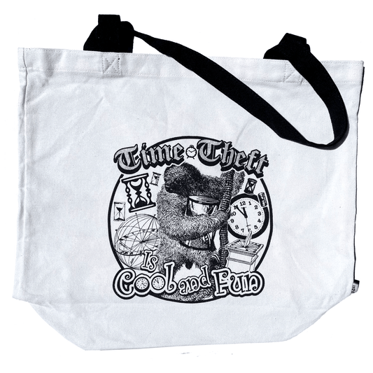 Arcane Bullshit Tote "Time Theft" Jumbo Tote Bag